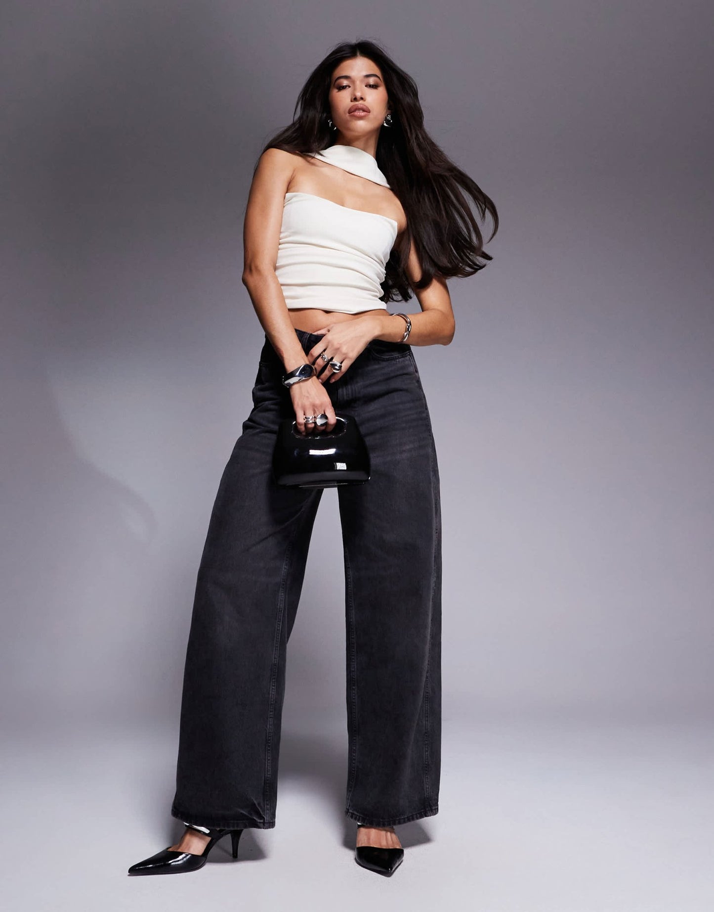 ASOS DESIGN bandeau top with scarf neck detail in butter yellow - ASOS Sample Sale