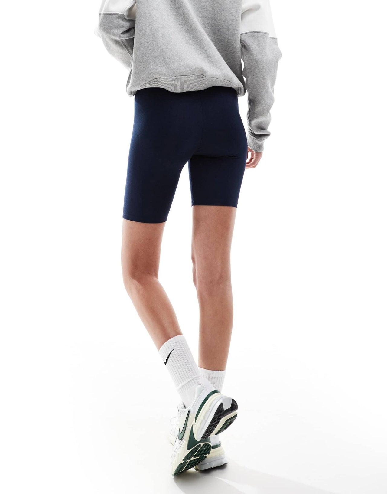 ASOS DESIGN basic legging shorts in navy - ASOS Sample Sale