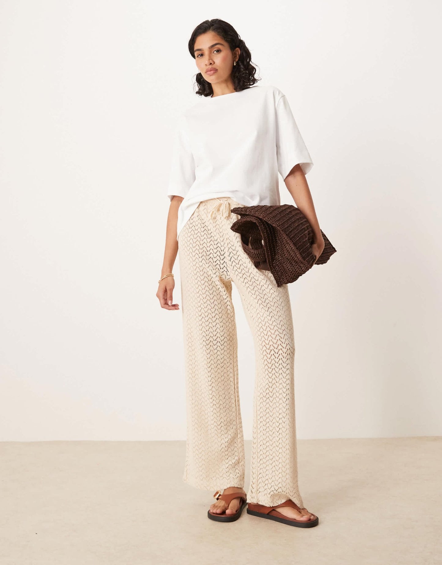 ASOS DESIGN boat neck oversized tee in white - ASOS Sample Sale