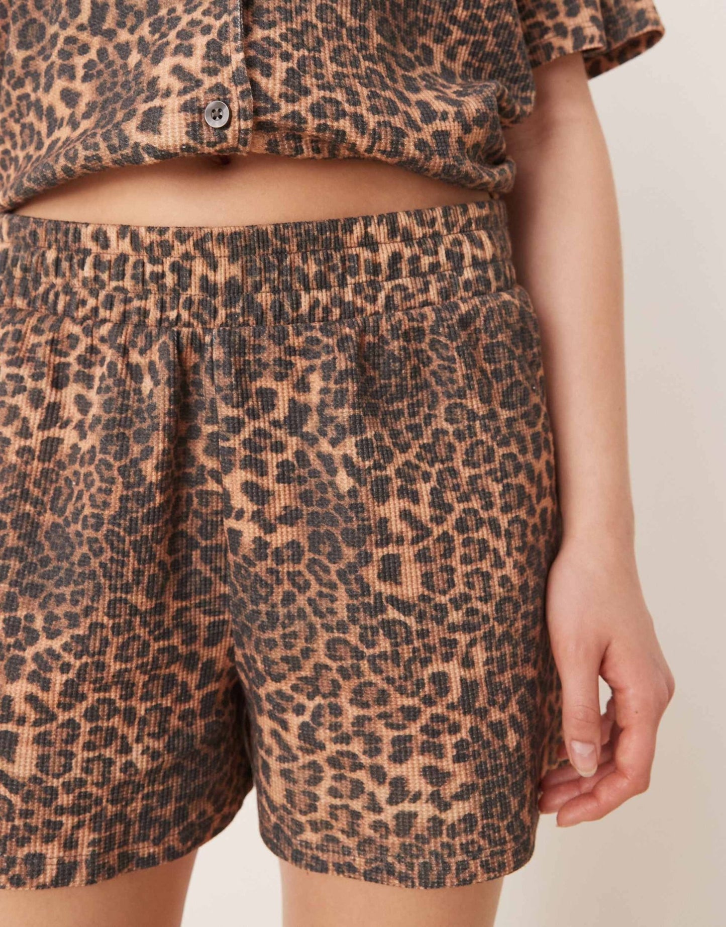 ASOS DESIGN boxer short in waffle leopard print - ASOS Sample Sale