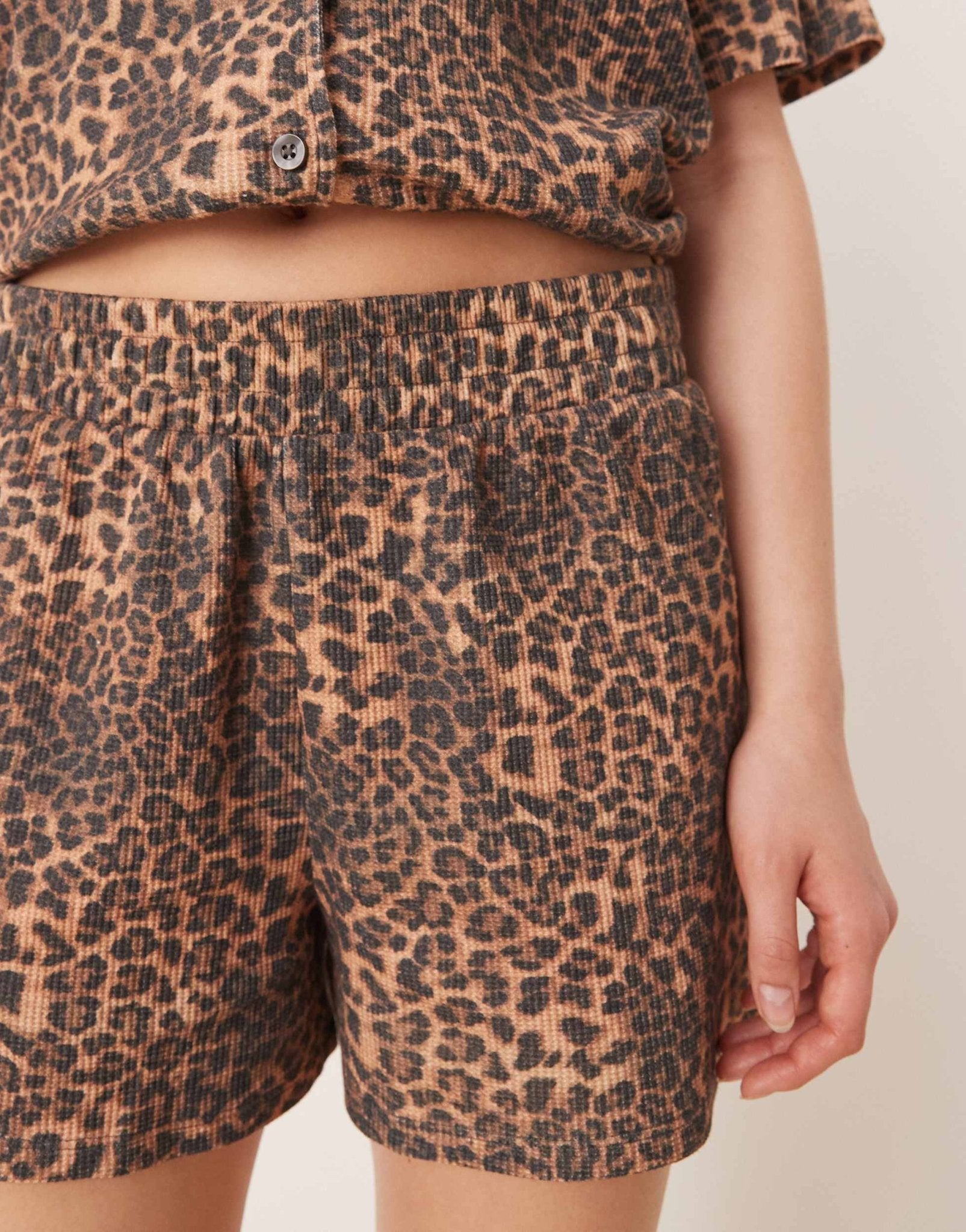 ASOS DESIGN boxer short in waffle leopard print - ASOS Sample Sale
