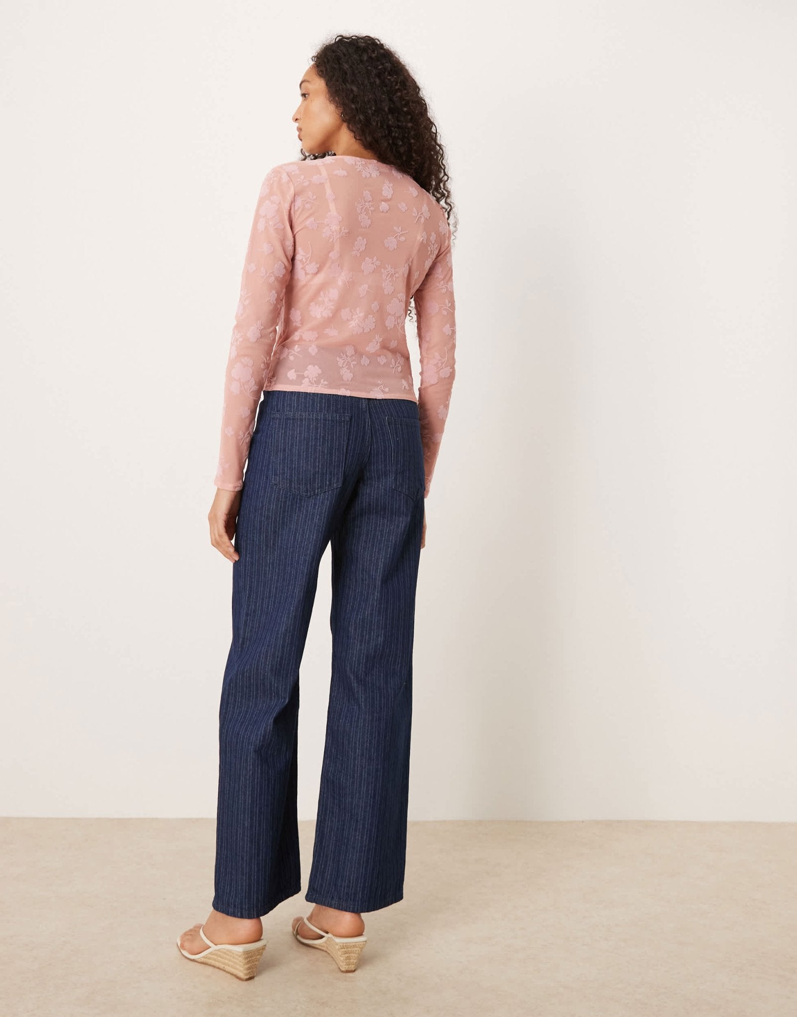 ASOS DESIGN boyfriend jean in striped denim - ASOS Sample Sale