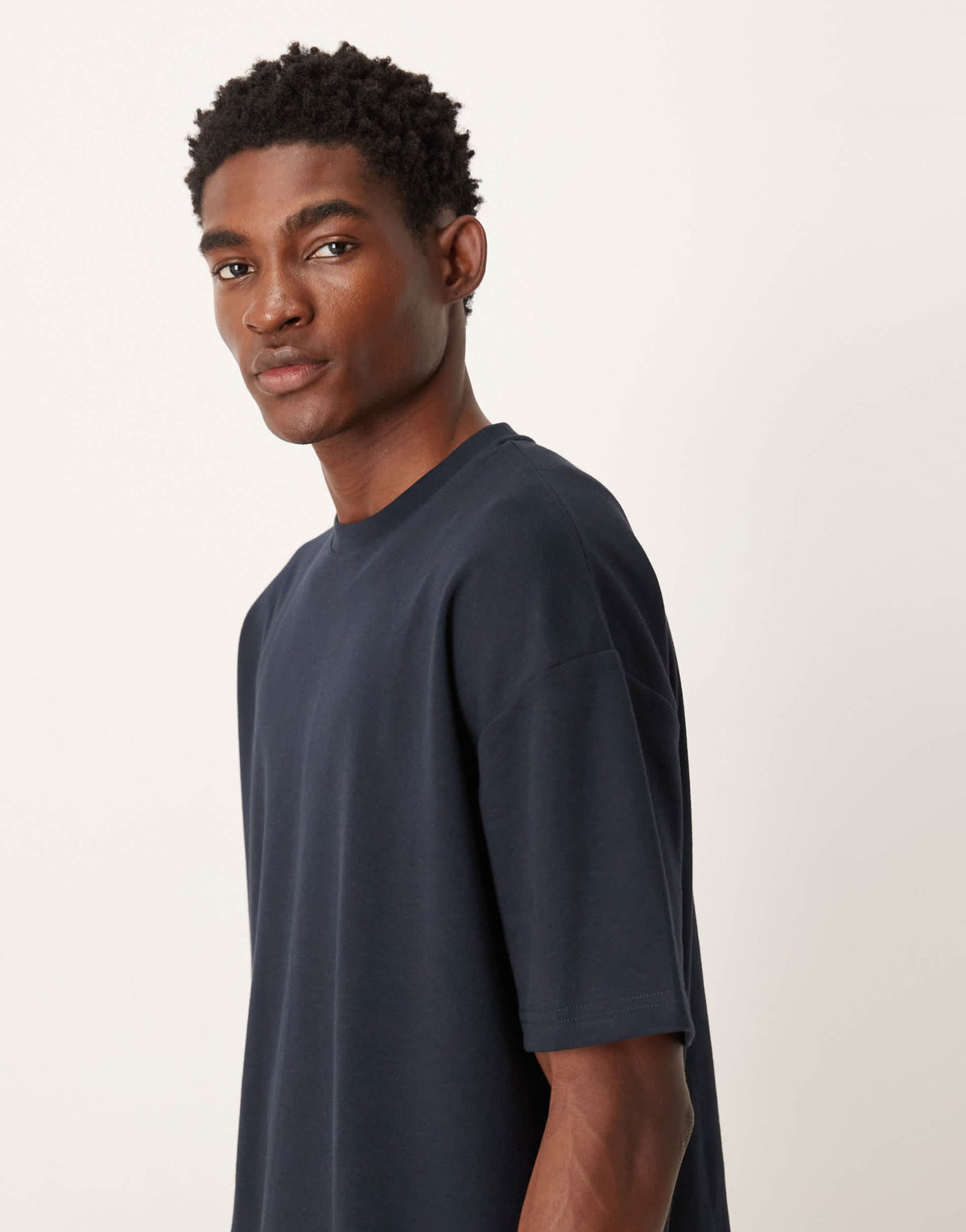 ASOS DESIGN breatheMAXâ„¢ heavyweight oversized t-shirt in navy - ASOS Sample Sale