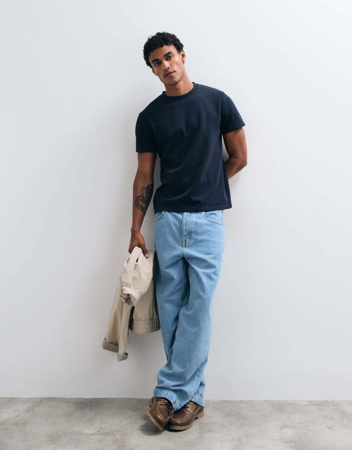 ASOS DESIGN breatheMAXâ„¢ heavyweight regular fit t-shirt in navy - ASOS Sample Sale