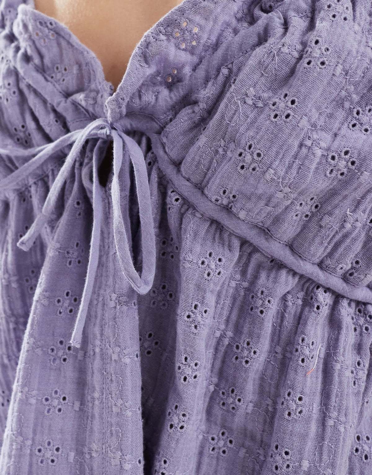 ASOS DESIGN broderie co-ord cami top in lilac - ASOS Sample Sale