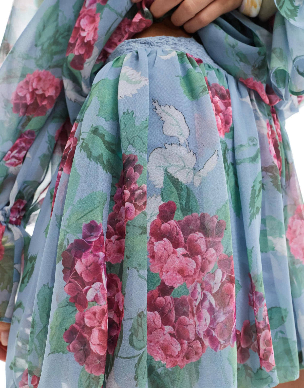 ASOS DESIGN chiffon bubble mini skirt co-ord in floral print - ASOS Sample Sale