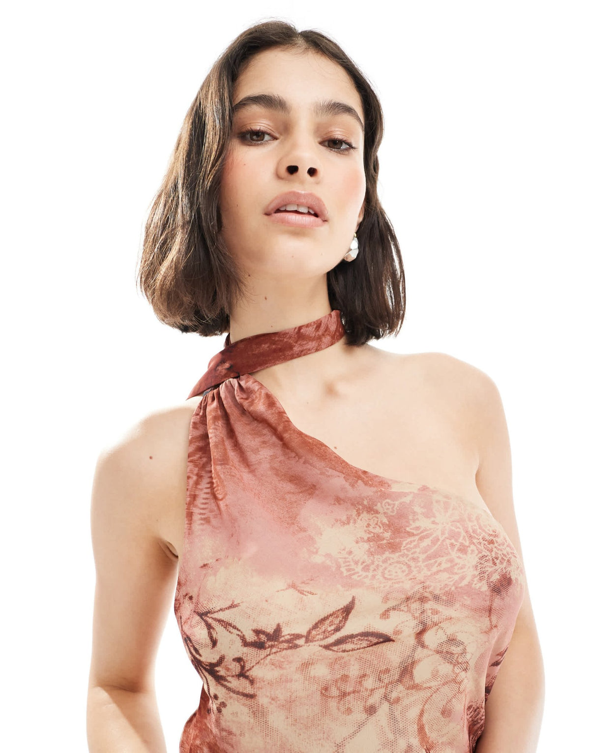 ASOS DESIGN chiffon chiffon scarf top in paisley print - ASOS Sample Sale