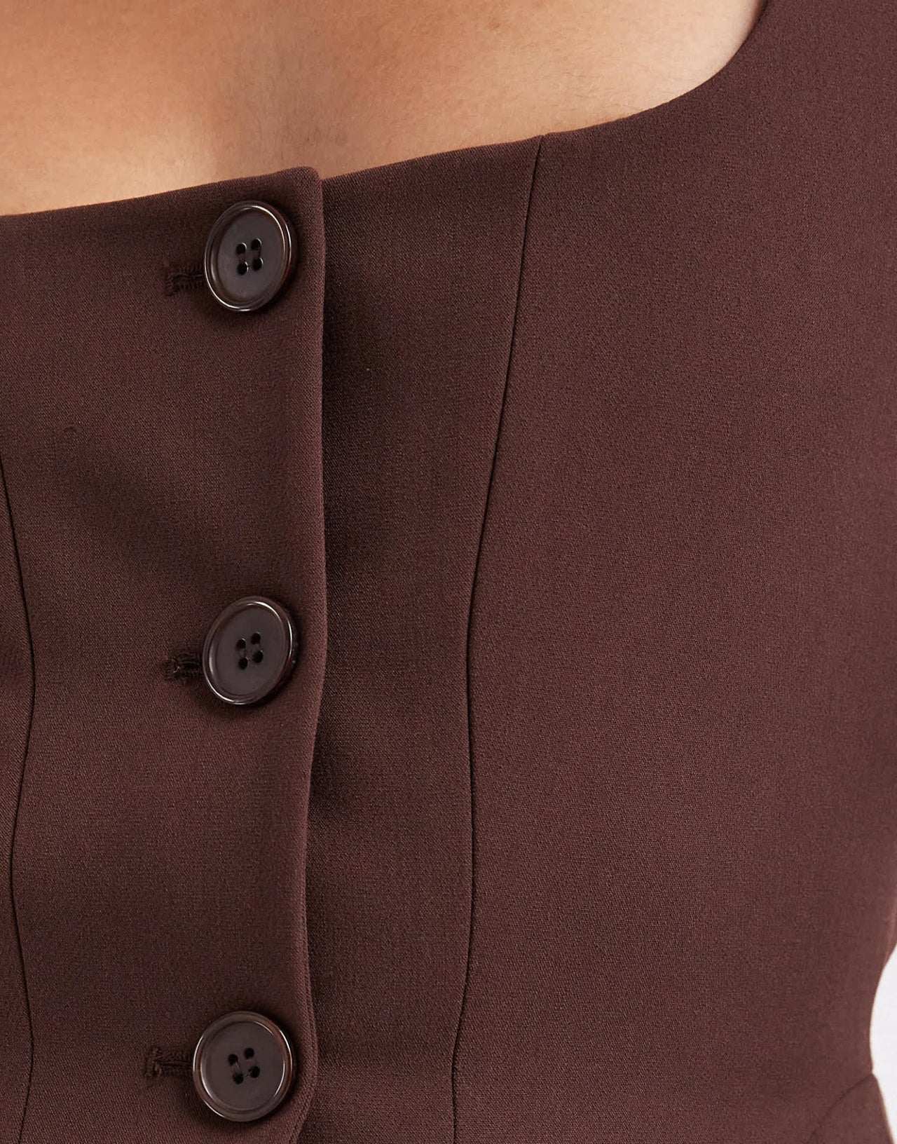 ASOS DESIGN cinch corset blazer in chocolate - ASOS Sample Sale