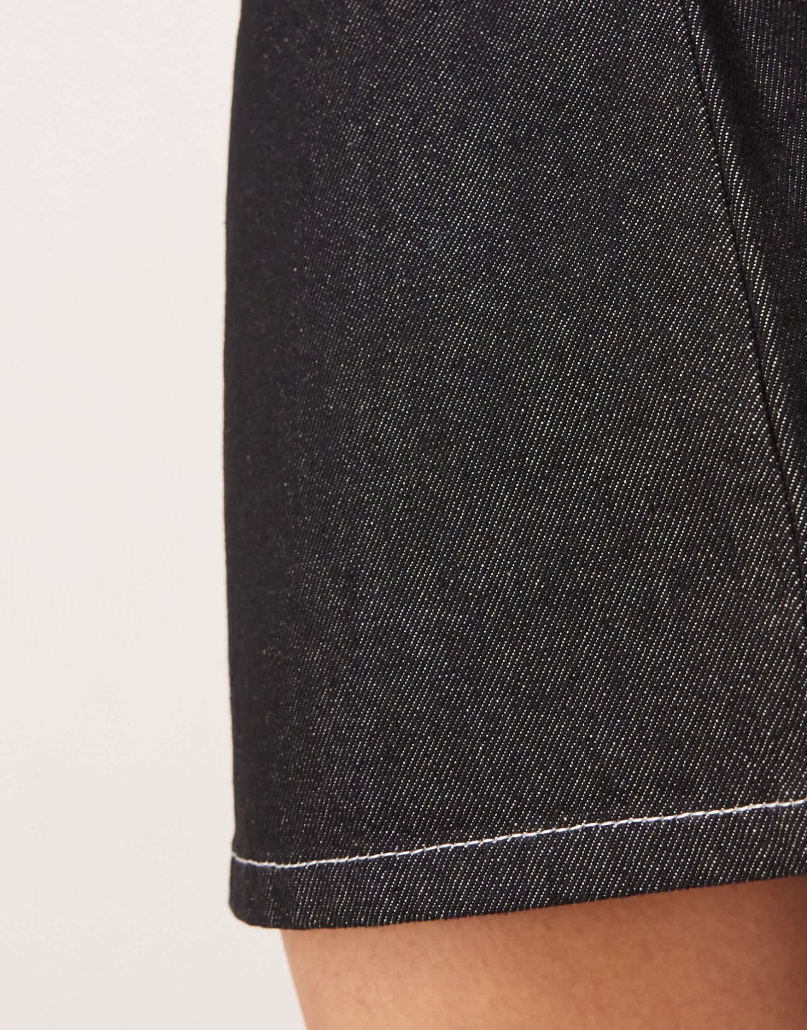 ASOS DESIGN clean denim micro skirt in black - ASOS Sample Sale