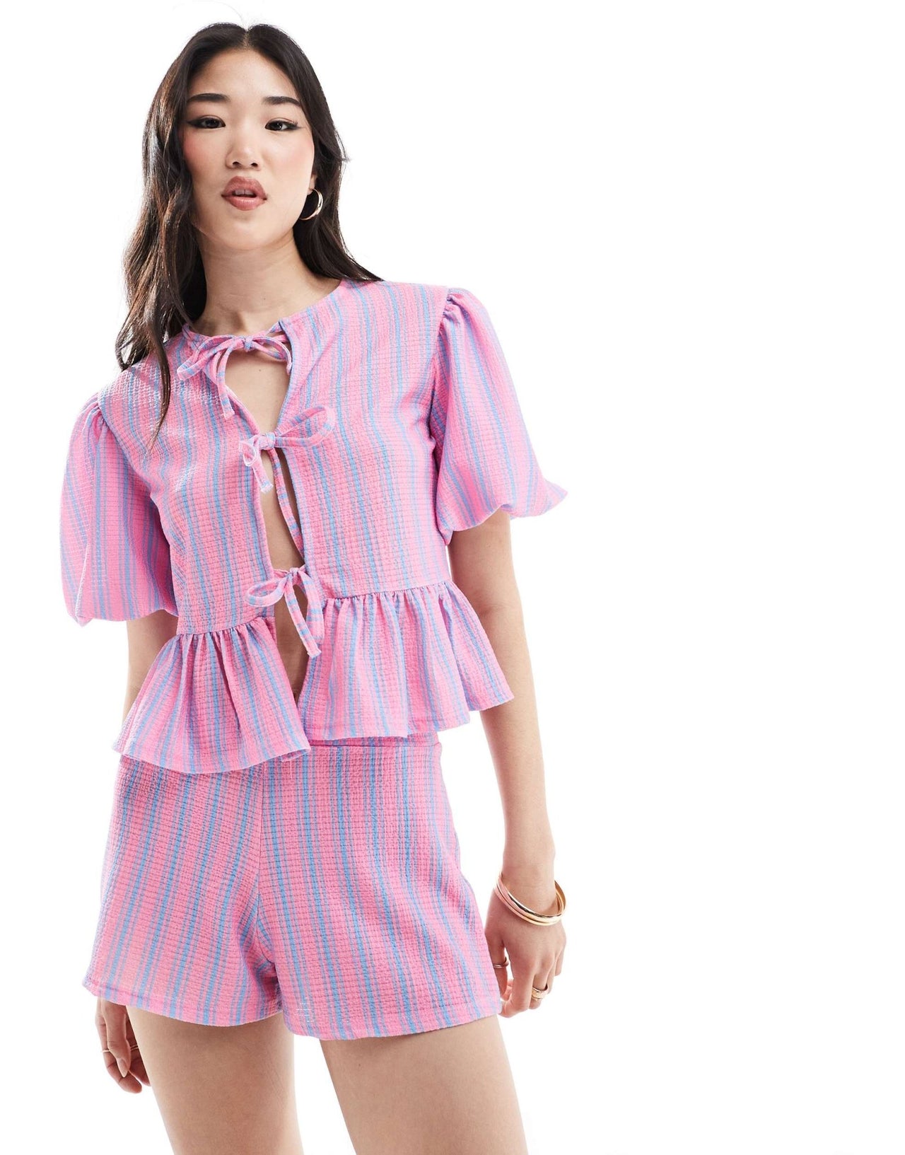 ASOS DESIGN co - ord boxer short in stripe - ASOS Sample Sale