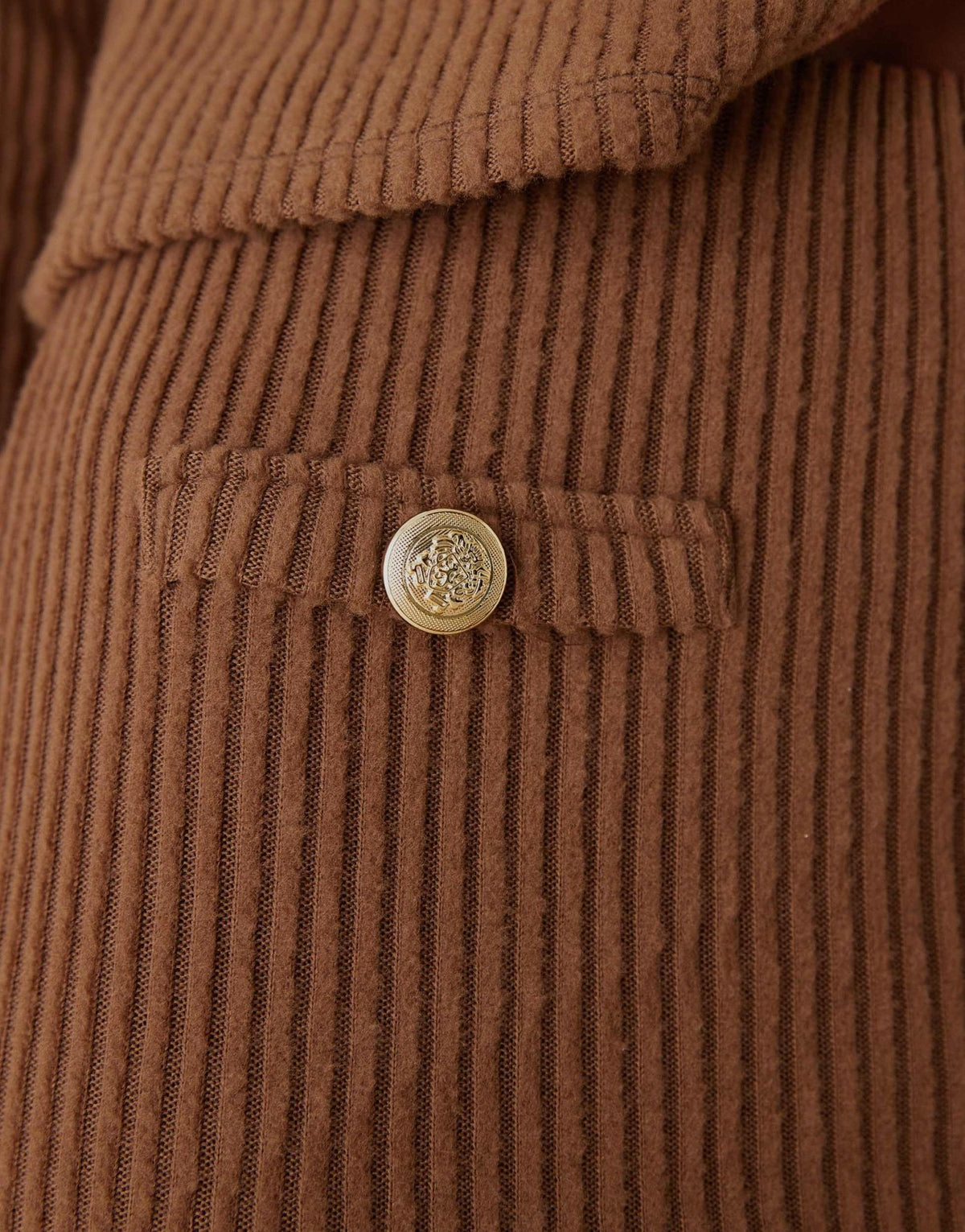 ASOS DESIGN co - ord brushed rib mini skirt in chocolate - ASOS Sample Sale