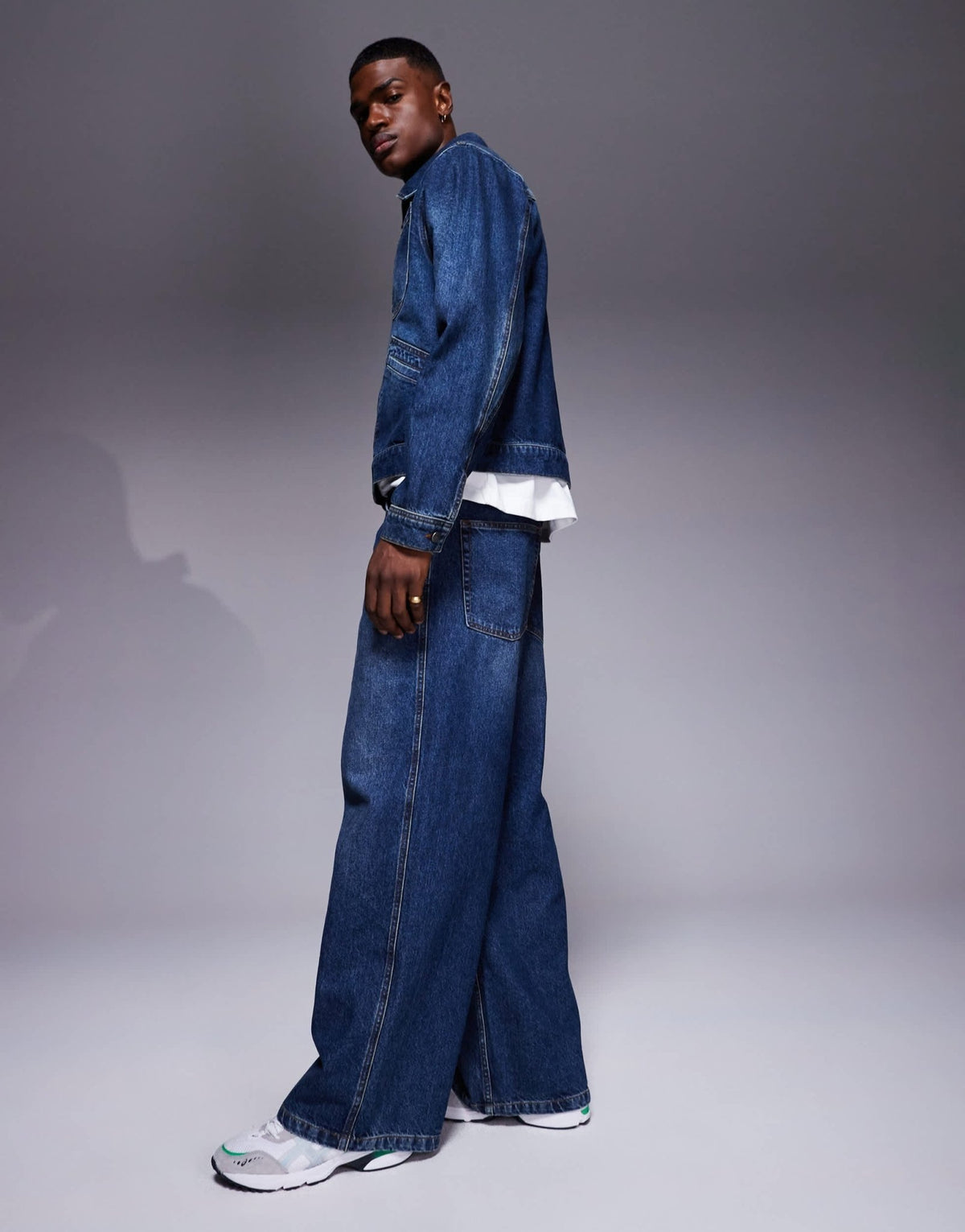 ASOS DESIGN co-ord extreme baggy jeans in mid wash - ASOS Sample Sale