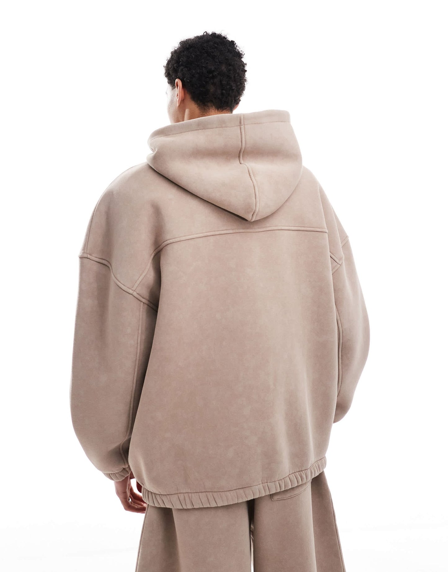 ASOS DESIGN co-ord extreme oversized hoodie in washed beige - ASOS Sample Sale