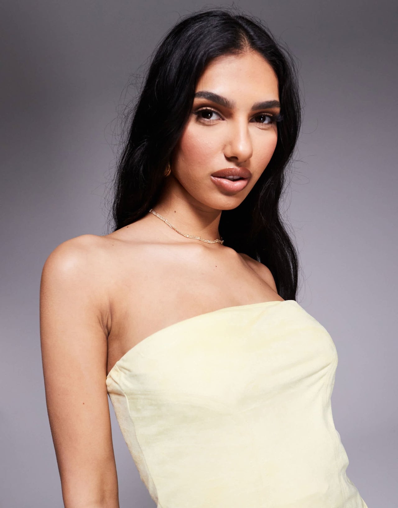 ASOS DESIGN co-ord faux suede bandeau top in butter yellow - YELLOW - ASOS Sample Sale