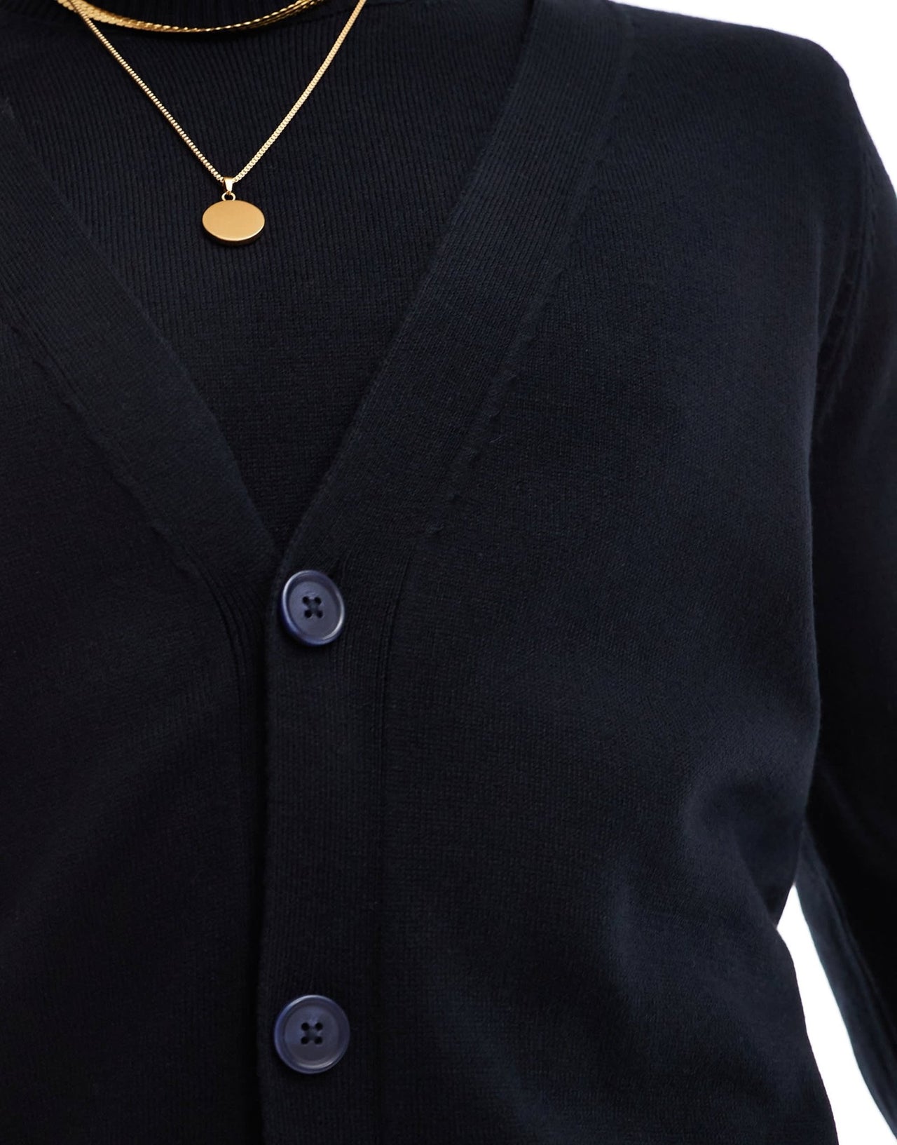 ASOS DESIGN co - ord knitted cardigan in navy - ASOS Sample Sale