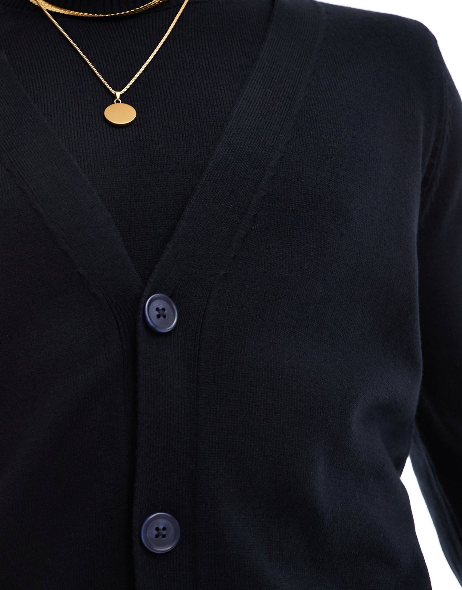 ASOS DESIGN co - ord knitted cardigan in navy - ASOS Sample Sale
