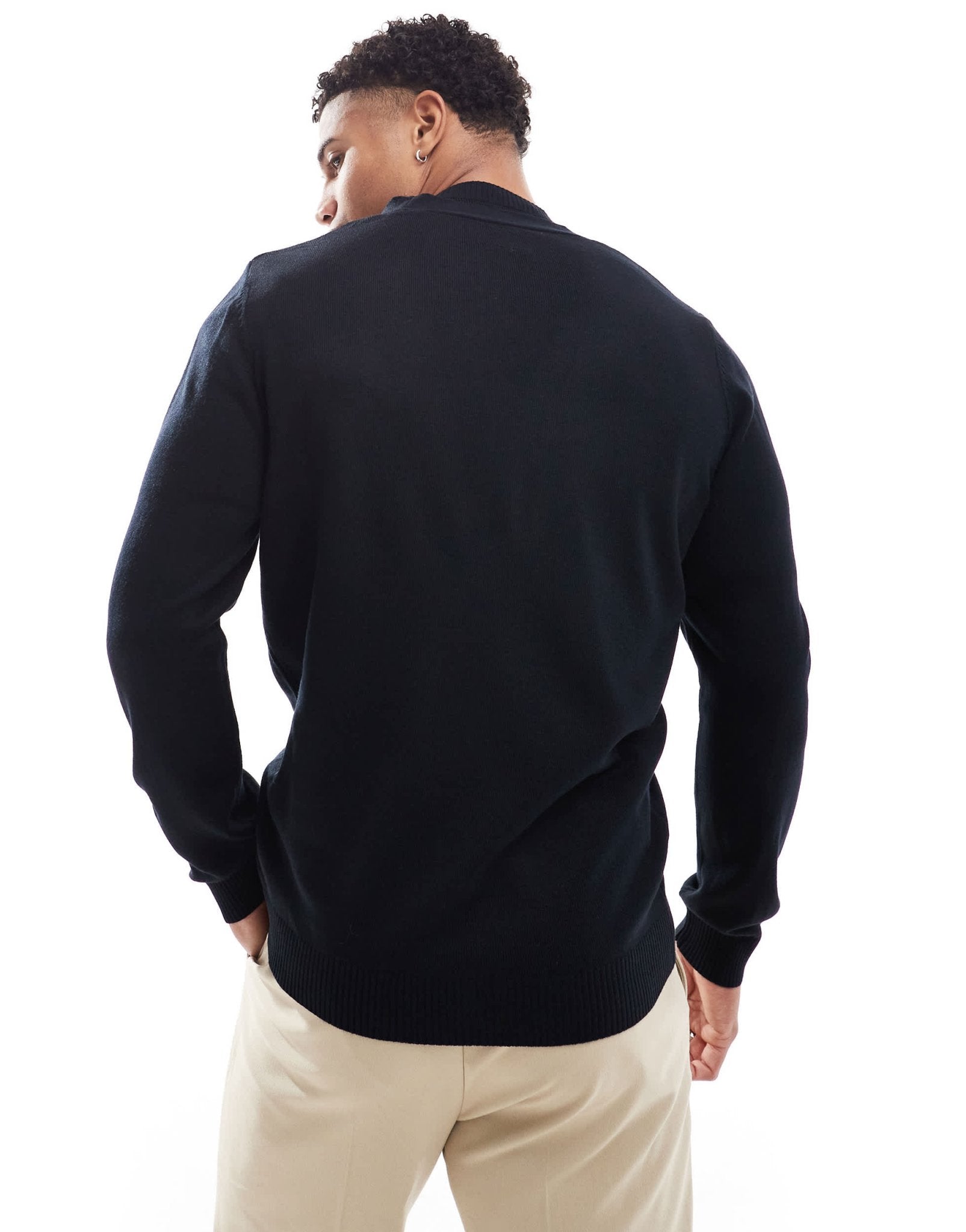 ASOS DESIGN co - ord knitted cardigan in navy - ASOS Sample Sale
