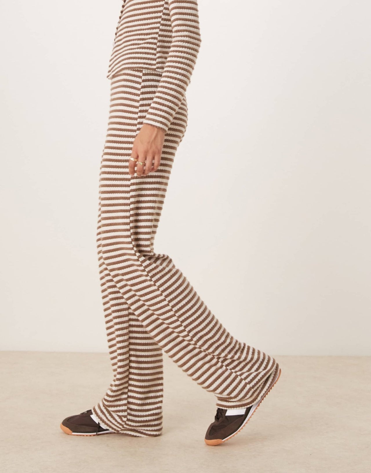 ASOS DESIGN co-ord wide leg trouser in textured stripe - ASOS Sample Sale