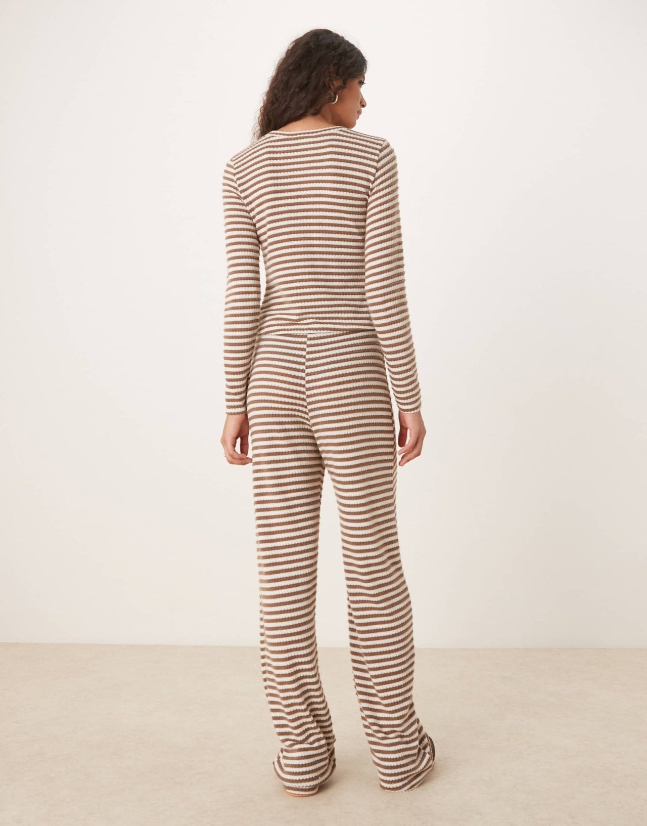 ASOS DESIGN co-ord wide leg trouser in textured stripe - ASOS Sample Sale