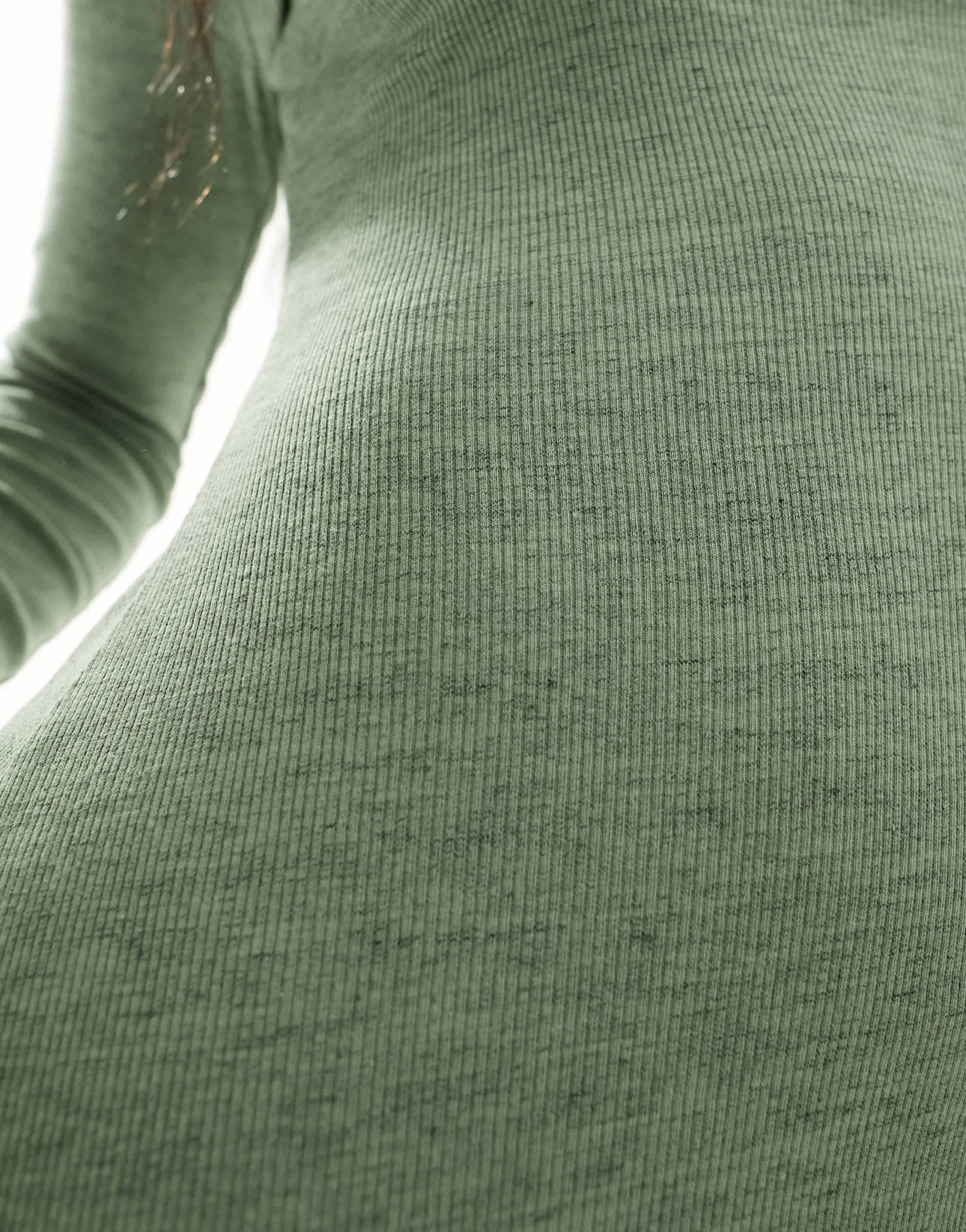 ASOS DESIGN column ribbed maxi dress with crew neck in khaki - ASOS Sample Sale