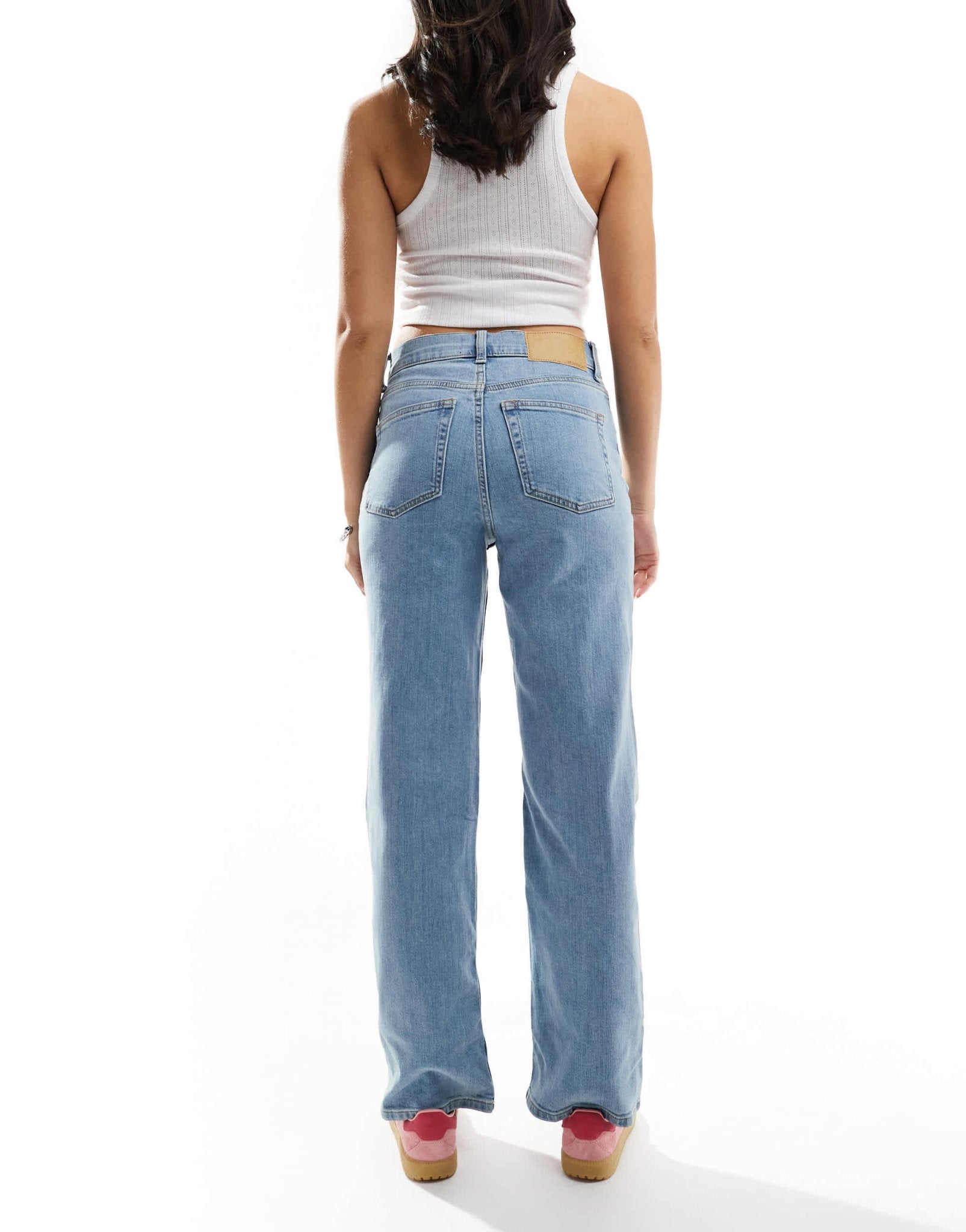 ASOS DESIGN comfort stretch straight leg jean in light wash - ASOS Sample Sale