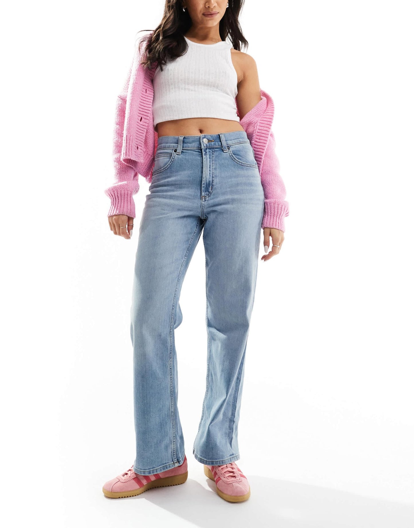 ASOS DESIGN comfort stretch straight leg jean in light wash - ASOS Sample Sale