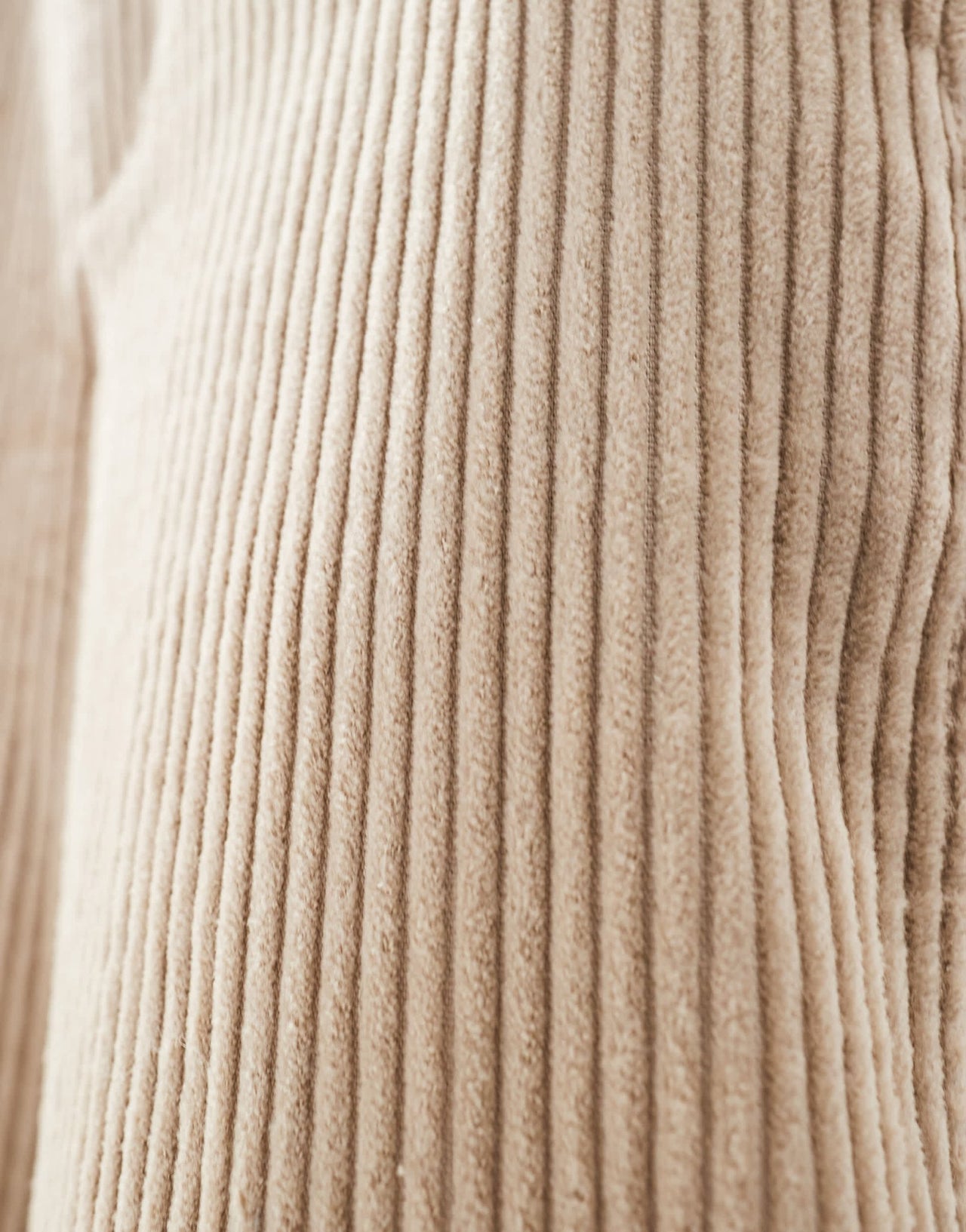 ASOS DESIGN cord barrel trousers in stone - ASOS Sample Sale