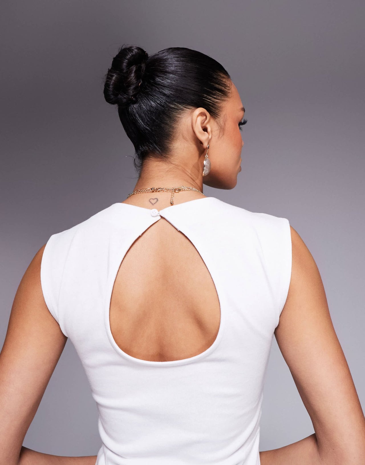ASOS Design cotton sleeveless midi sundress in white - ASOS Sample Sale