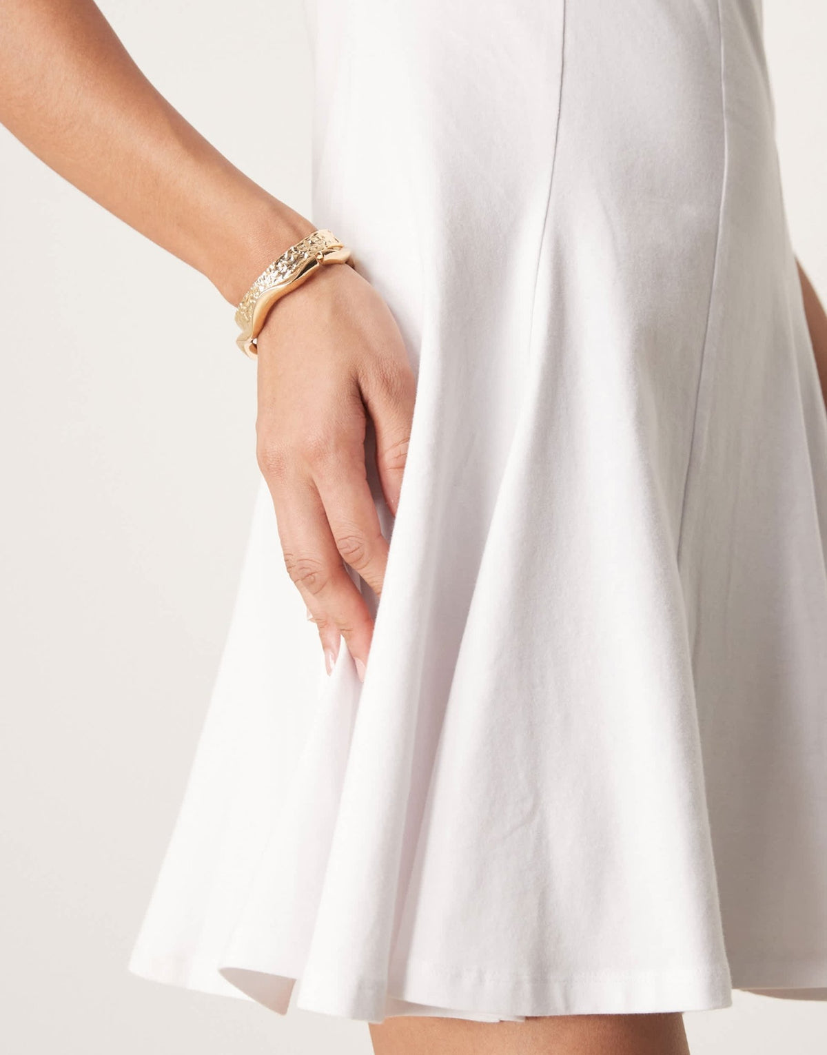 ASOS Design cotton sleeveless mini sundress in white - ASOS Sample Sale