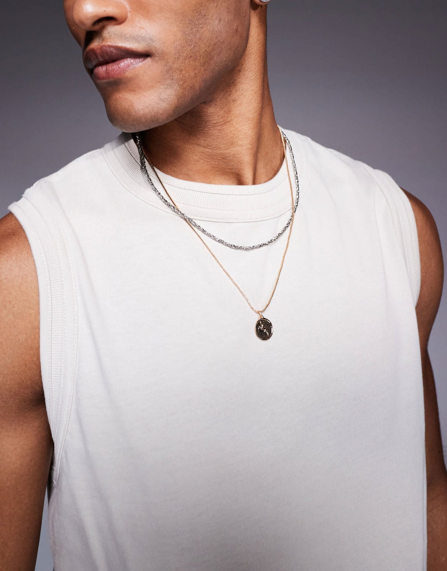ASOS DESIGN crew neck tank in stone - ASOS Sample Sale