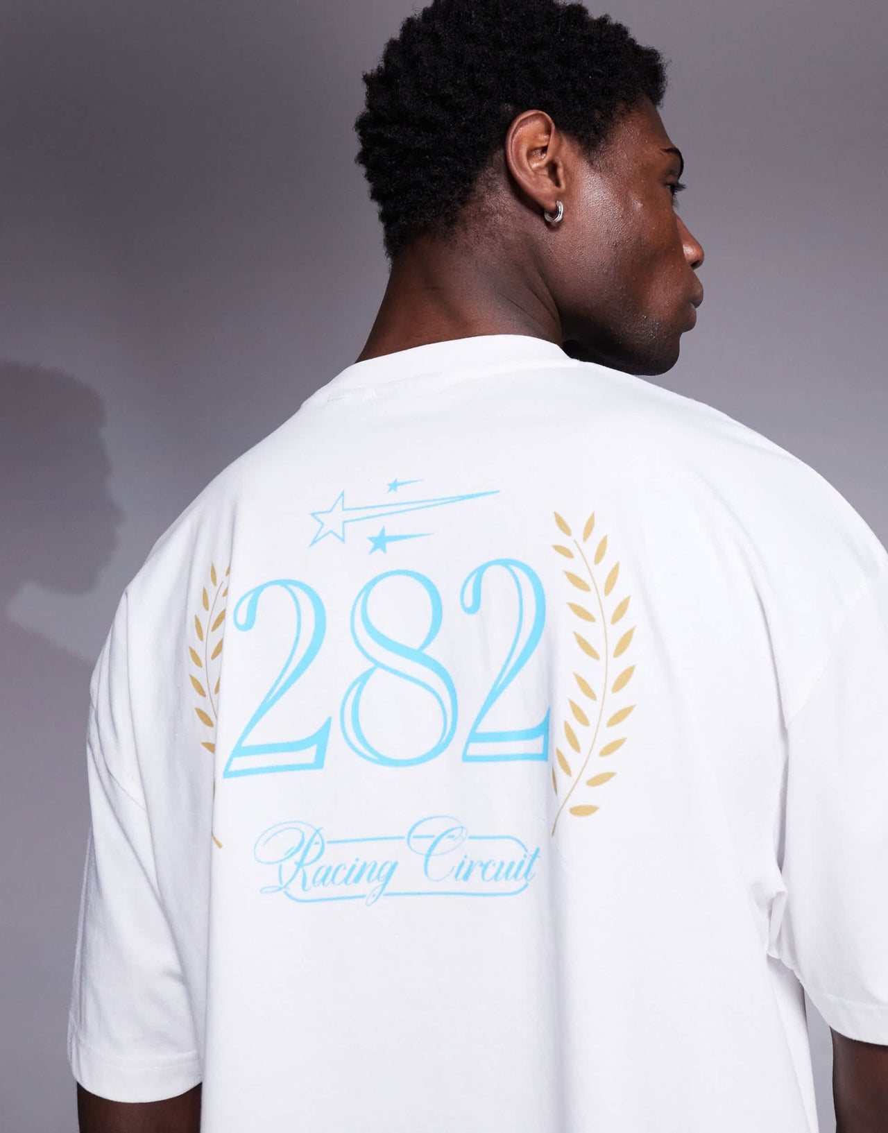 ASOS DESIGN cropped oversized t-shirt with sport graphic in white - ASOS Sample Sale