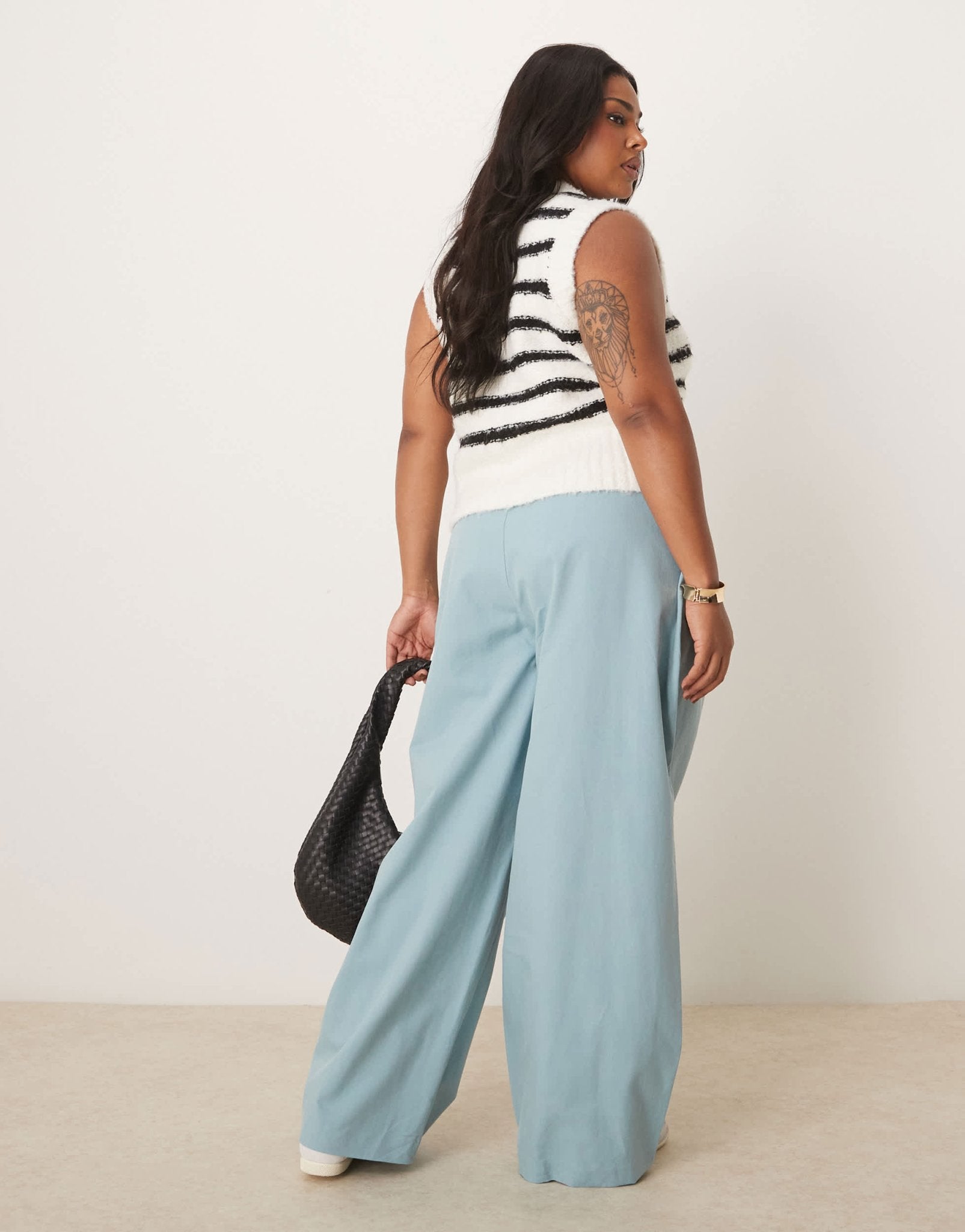 ASOS DESIGN Curve clean balloon trousers in turquoise - ASOS Sample Sale