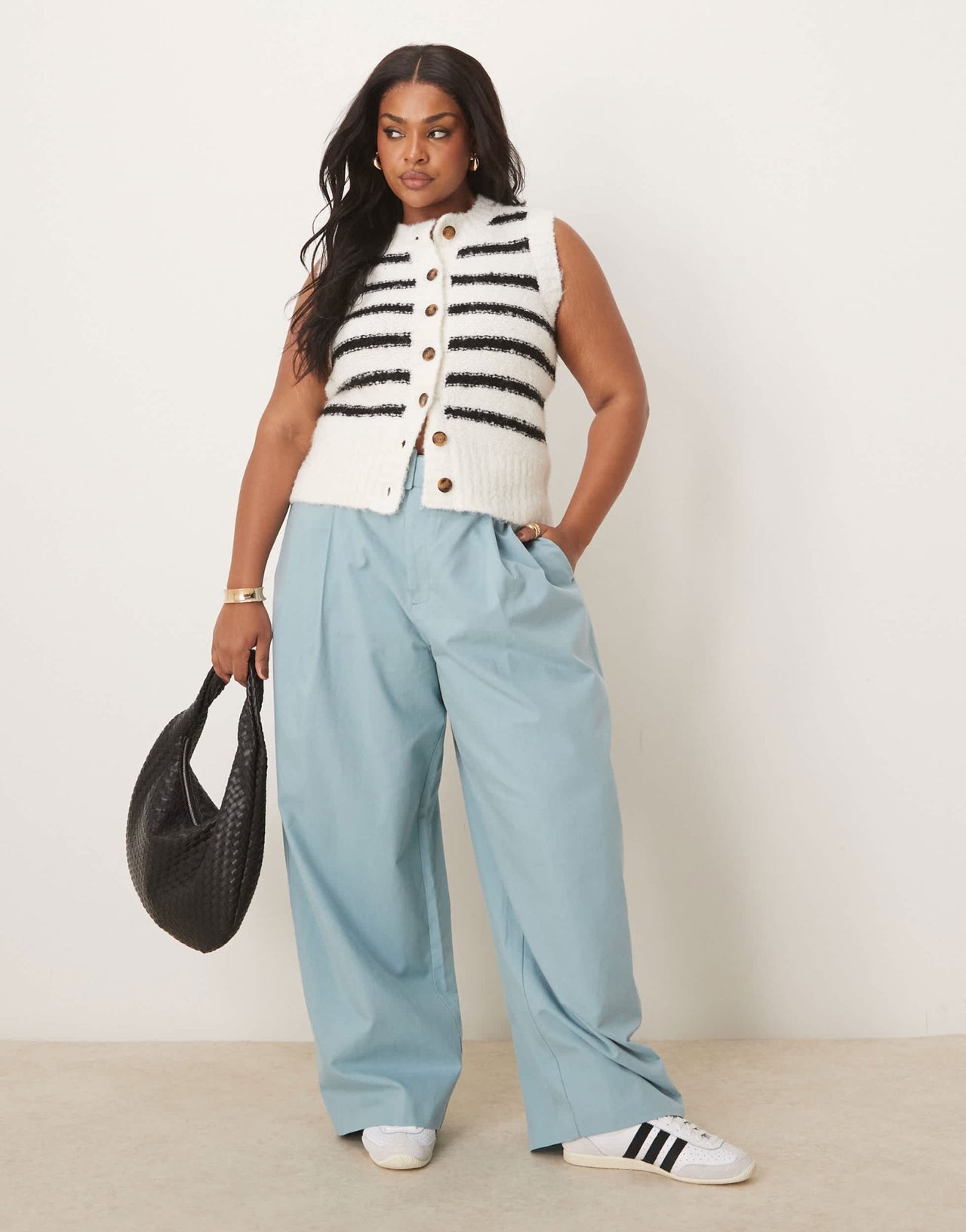 ASOS DESIGN Curve clean balloon trousers in turquoise - ASOS Sample Sale