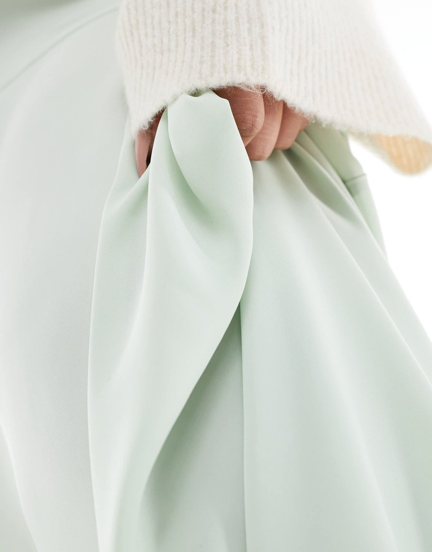 ASOS DESIGN Curve volume maxi skirt in sage - ASOS Sample Sale