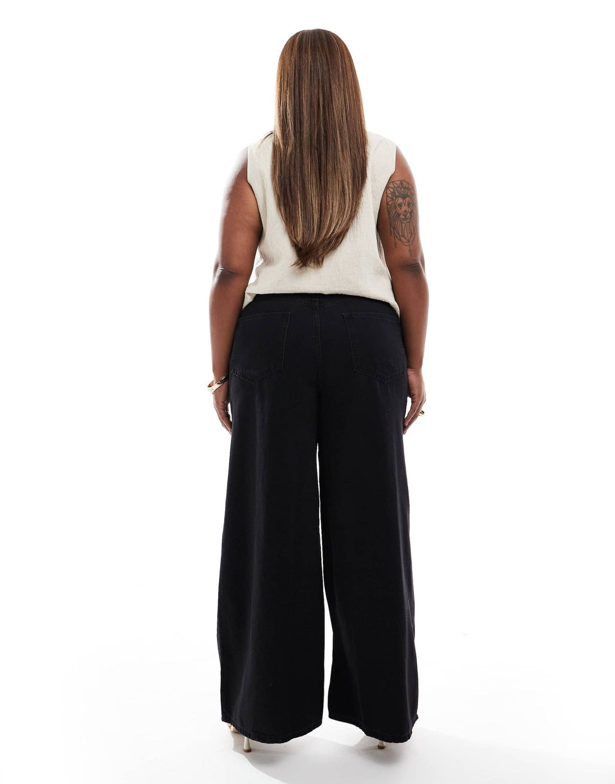 ASOS DESIGN Curve wide leg jean in washed black - BLACK - ASOS Sample Sale