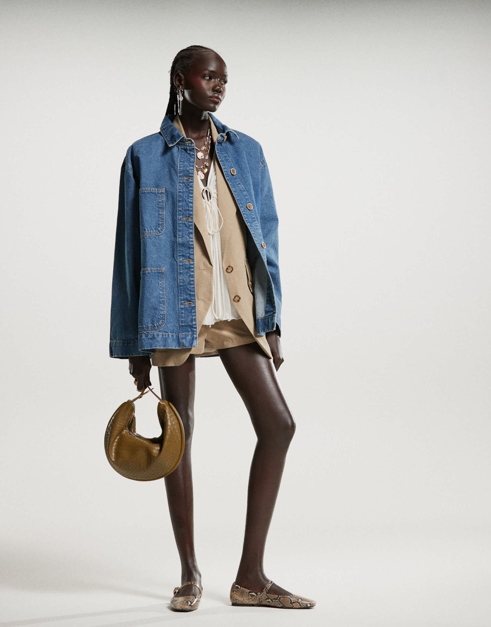 ASOS DESIGN denim barn jacket with pocket detail - ASOS Sample Sale