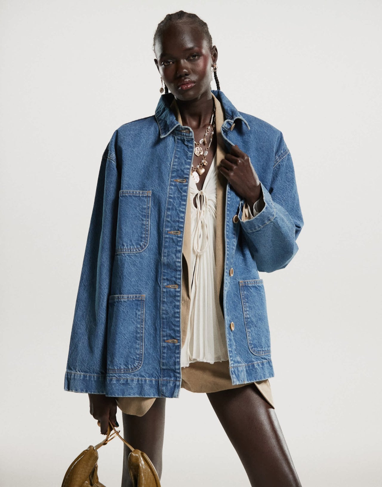 ASOS DESIGN denim barn jacket with pocket detail - ASOS Sample Sale