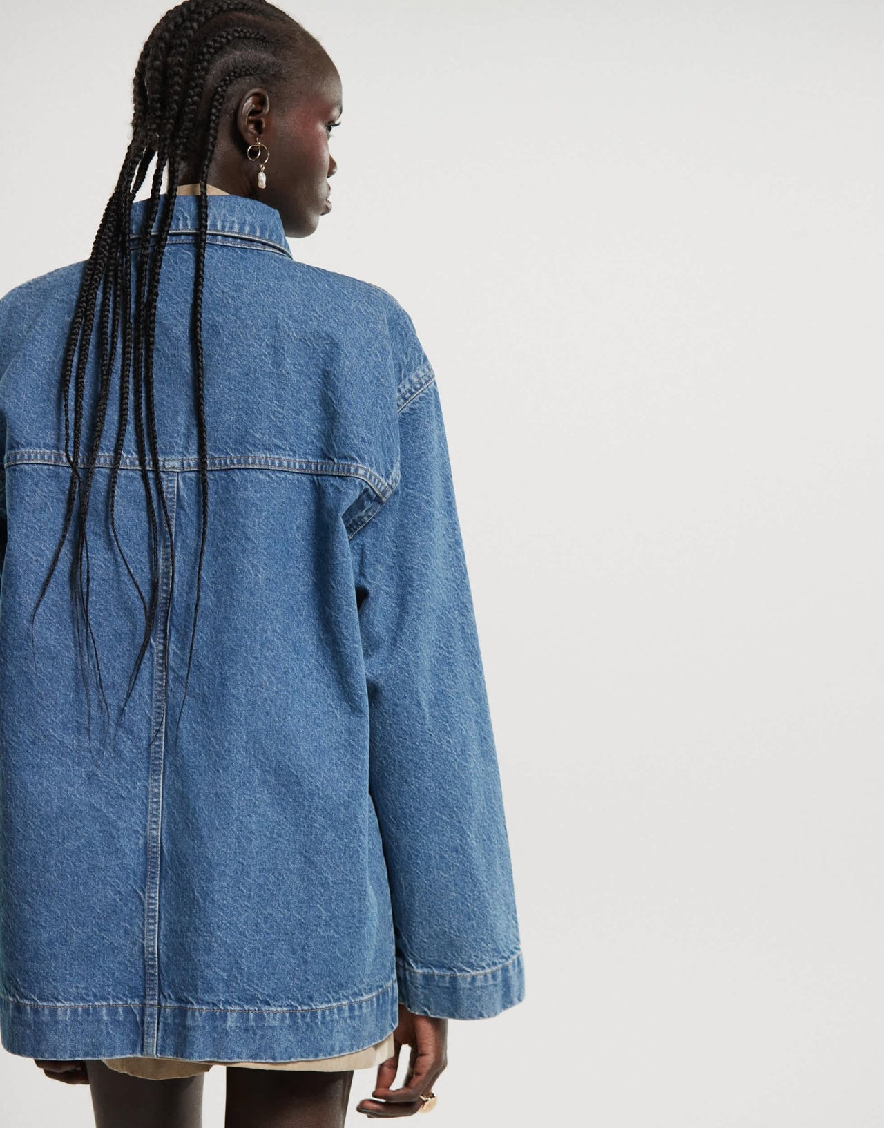 ASOS DESIGN denim barn jacket with pocket detail - ASOS Sample Sale