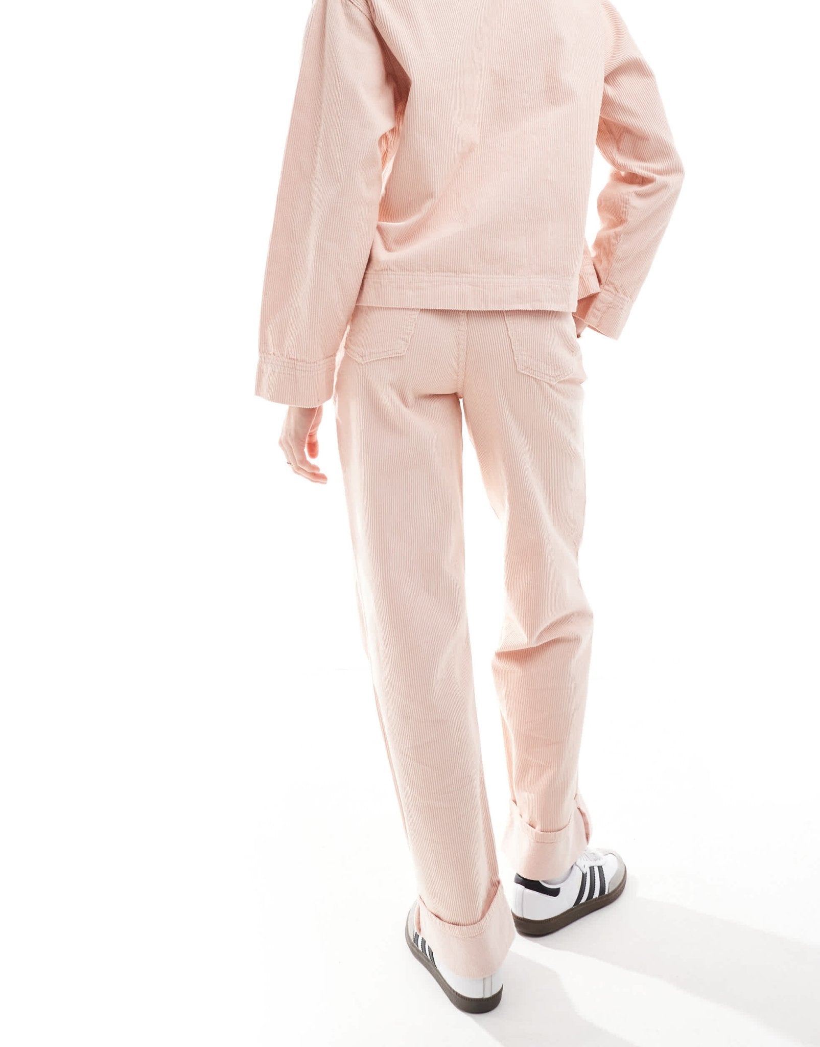 ASOS DESIGN denim cord dad jean in pink - ASOS Sample Sale