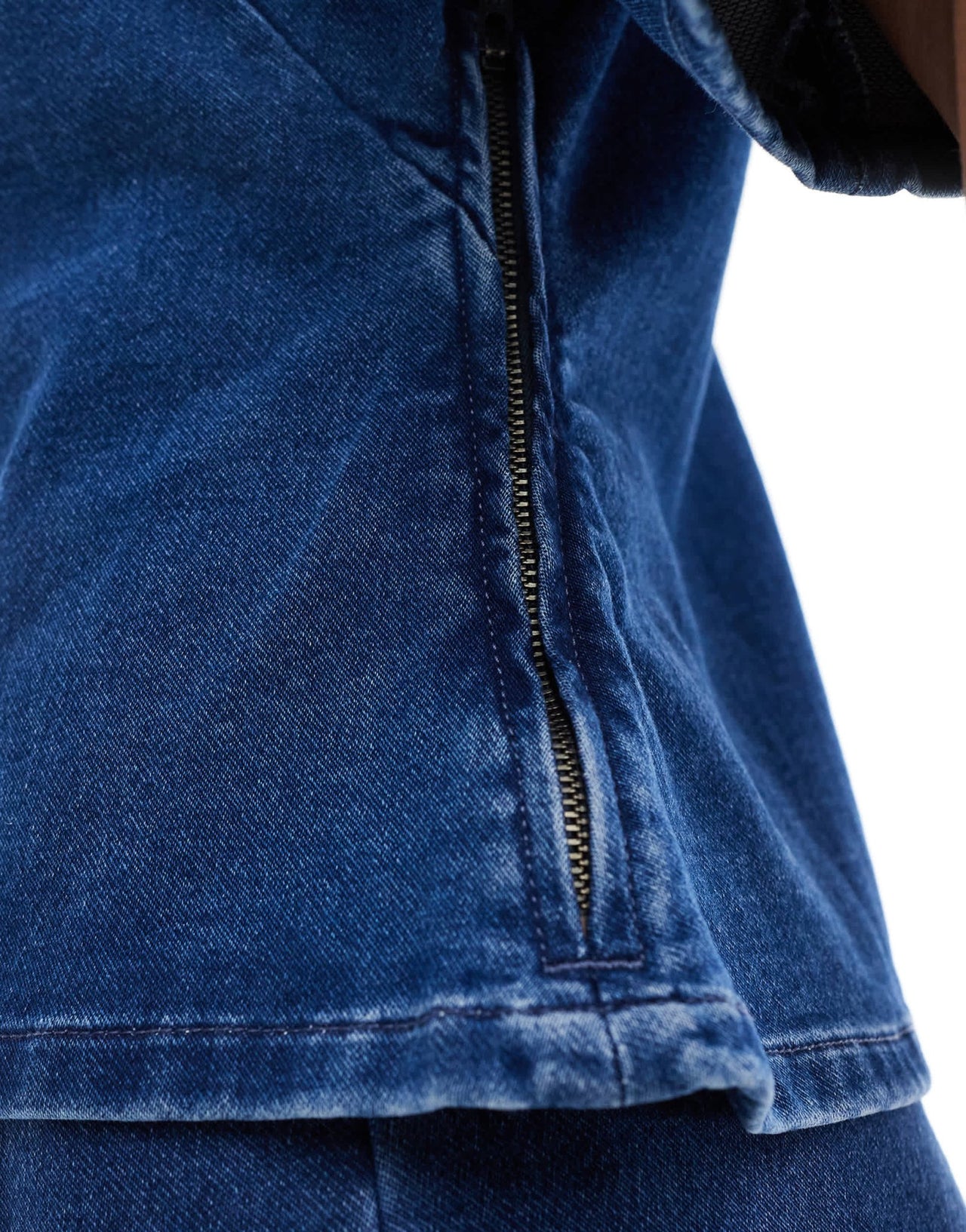 ASOS DESIGN denim jersey premium t-shirt in midwash blue - ASOS Sample Sale
