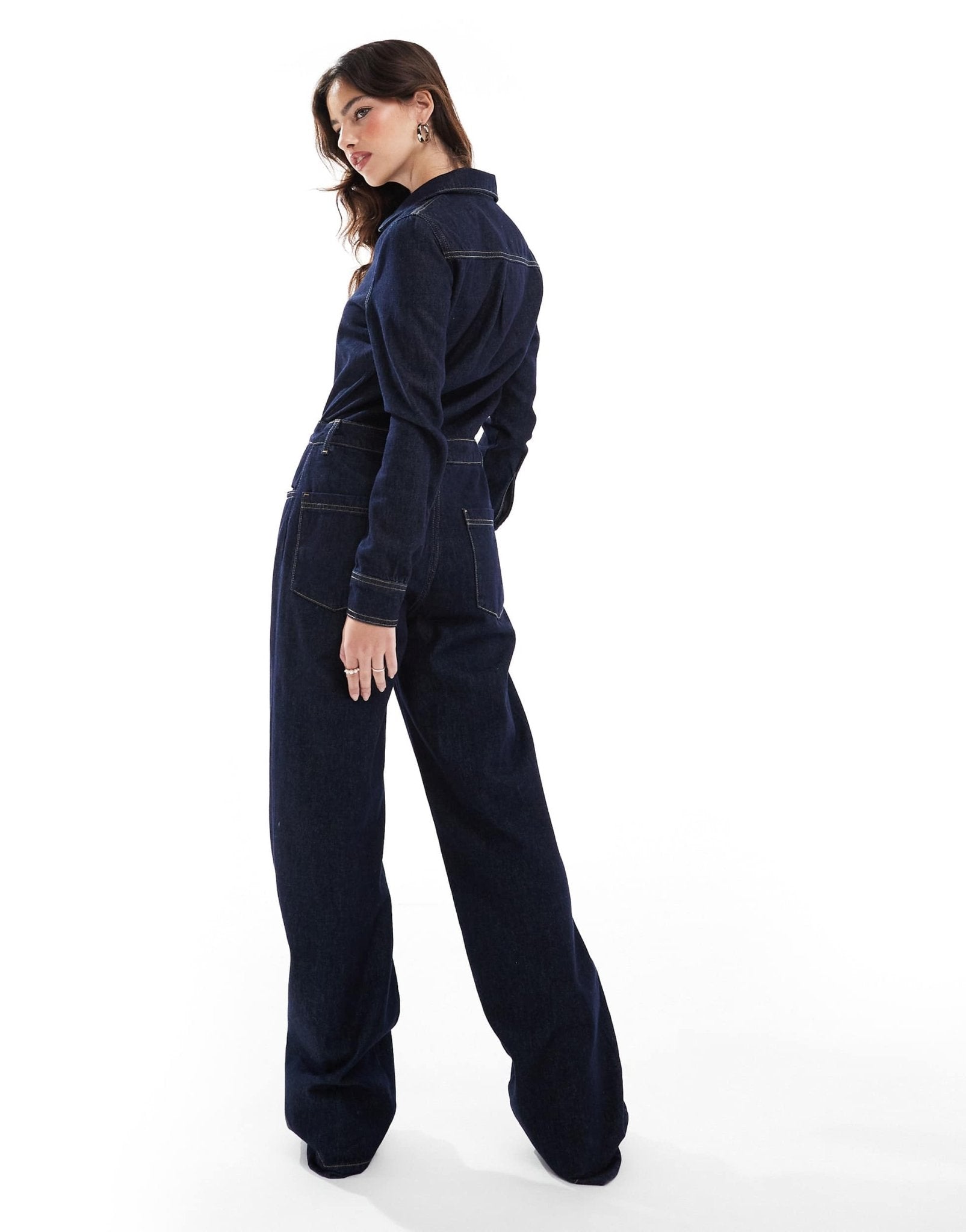 ASOS DESIGN denim jumpsuit in indigo - ASOS Sample Sale