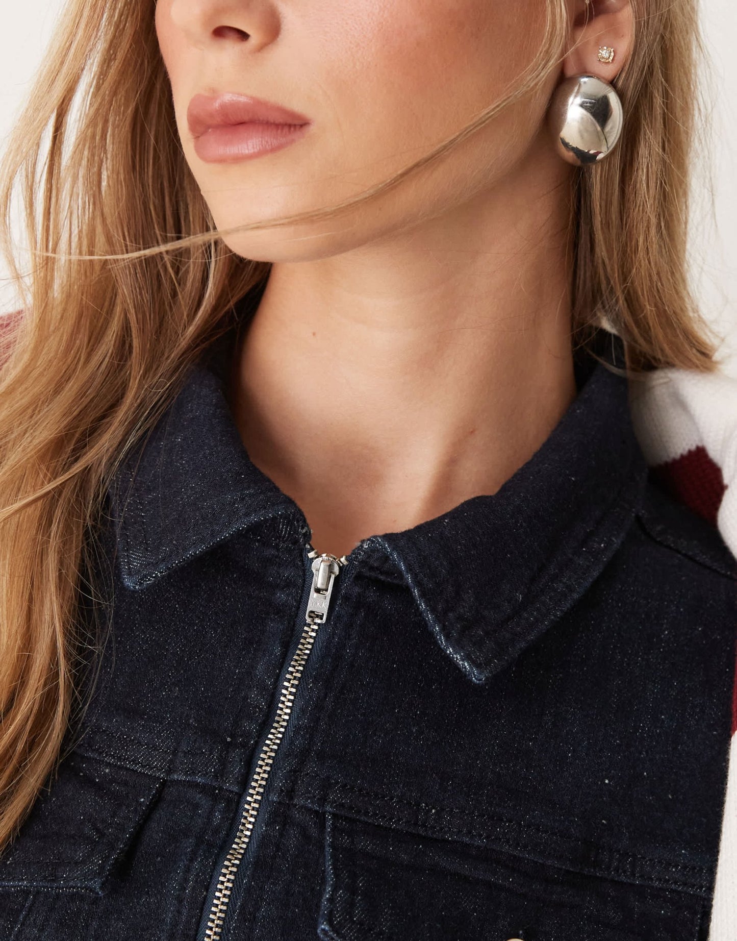 ASOS DESIGN denim long sleeve jumpsuit in indigo - ASOS Sample Sale