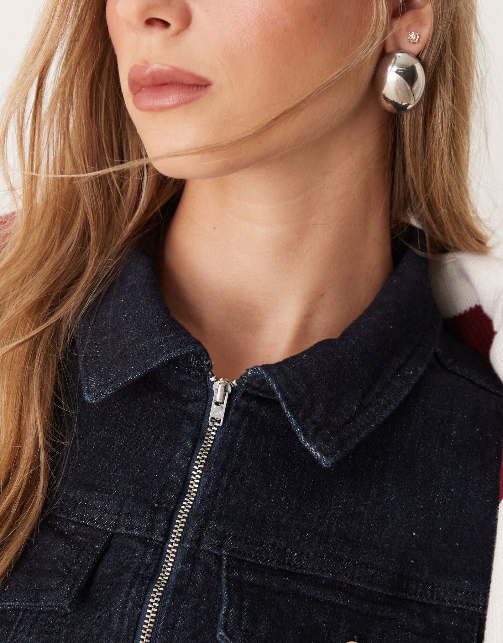 ASOS DESIGN denim long sleeve jumpsuit in indigo - ASOS Sample Sale