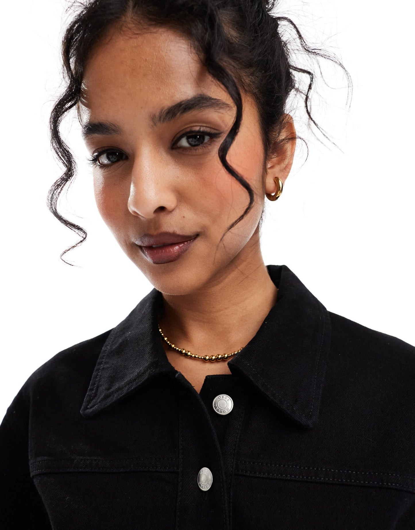 ASOS DESIGN denim shirt dress in black - ASOS Sample Sale