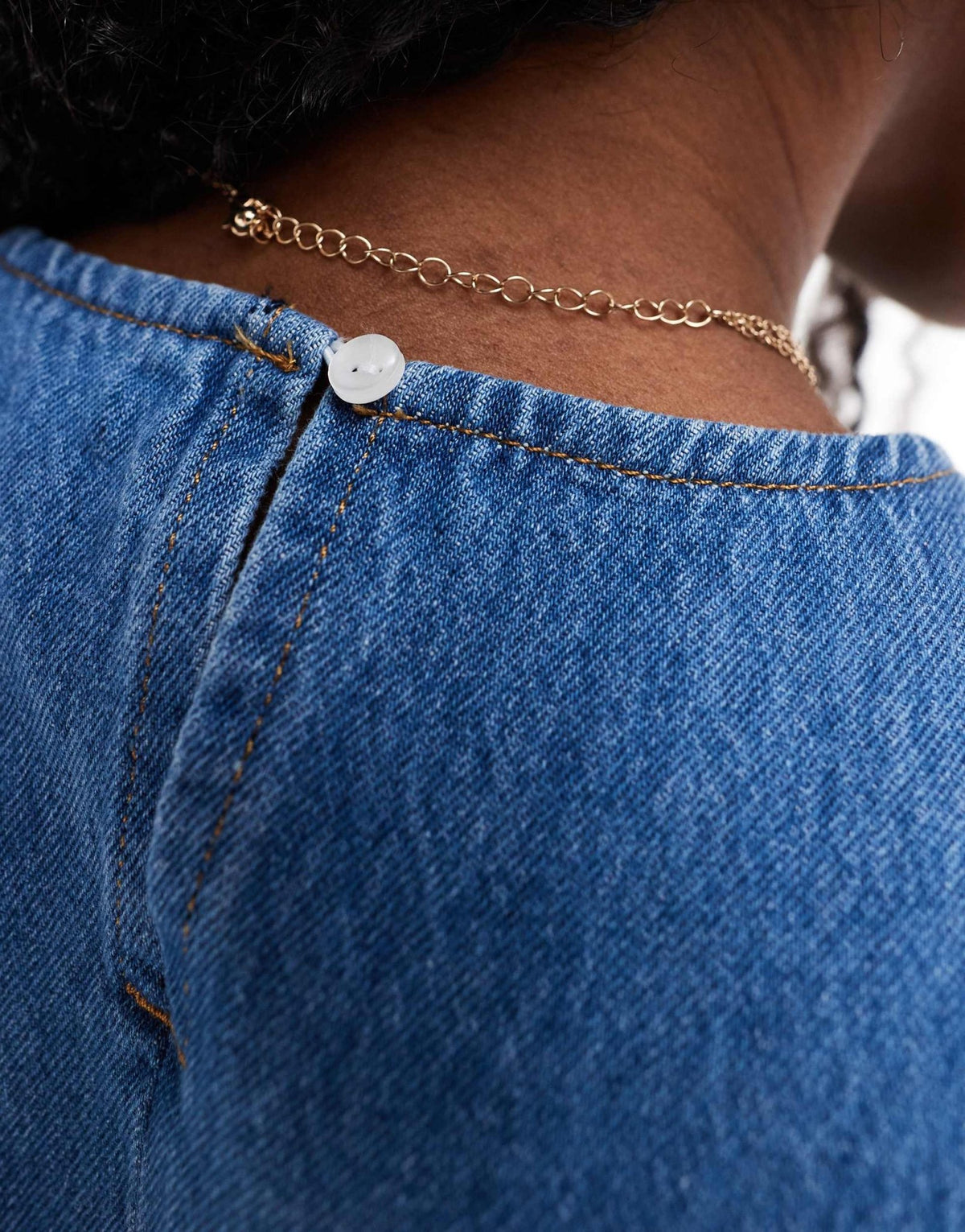 ASOS DESIGN denim t-shirt mini dress in mid blue - ASOS Sample Sale