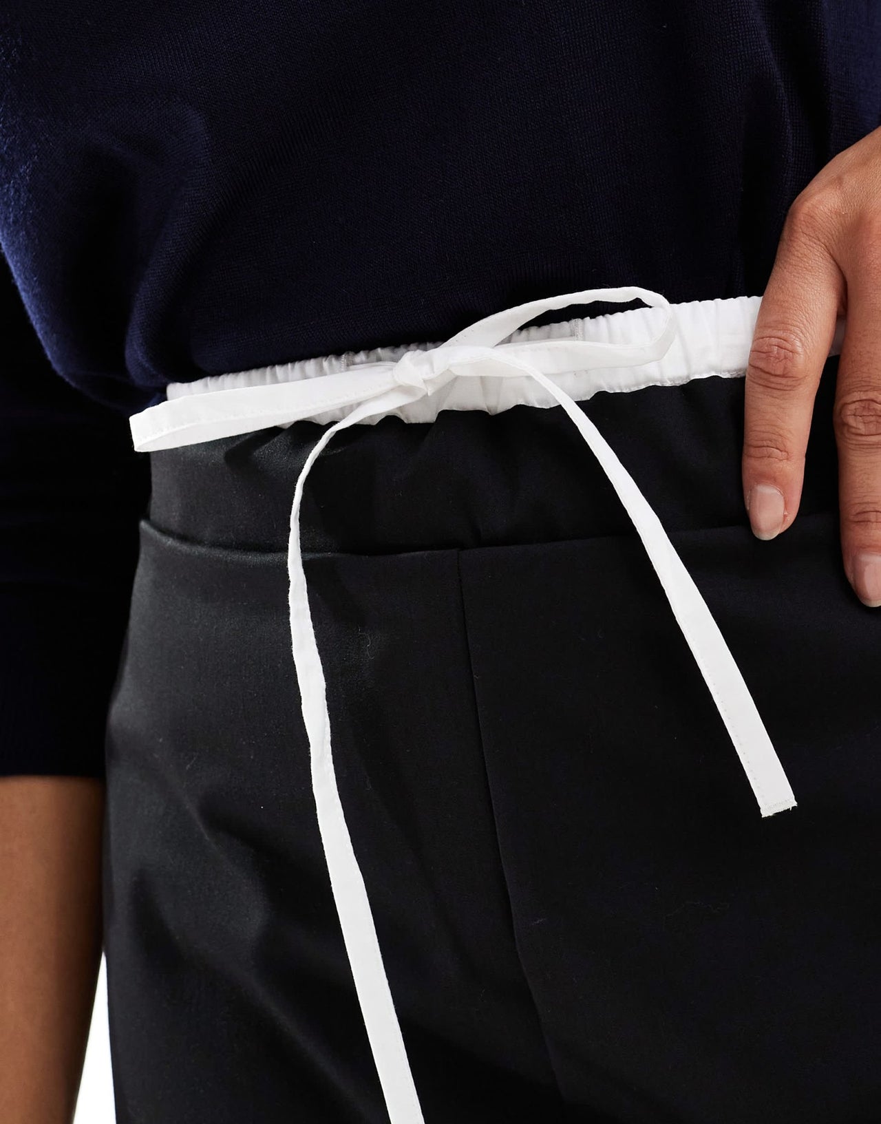 ASOS DESIGN double waistband detail tailored mini skirt - ASOS Sample Sale