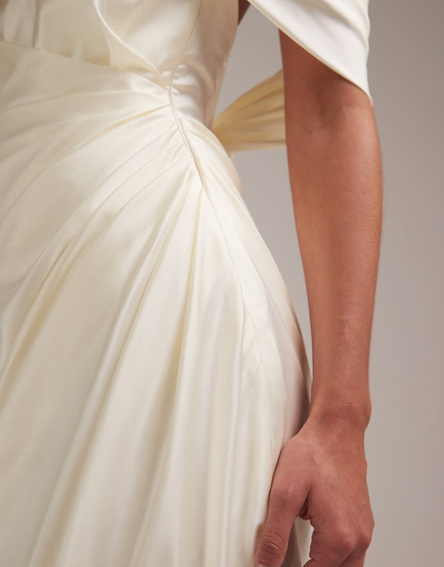 ASOS DESIGN draped bardot tie back maxi wedding dress - ASOS Sample Sale