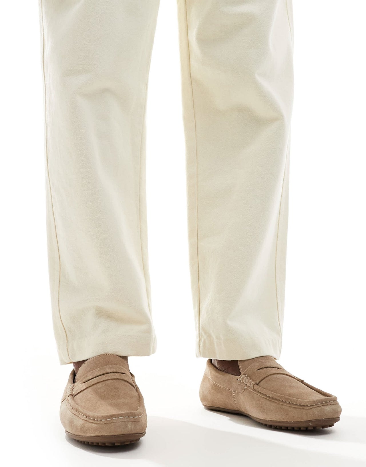 ASOS DESIGN drivers in stone suede - ASOS Sample Sale