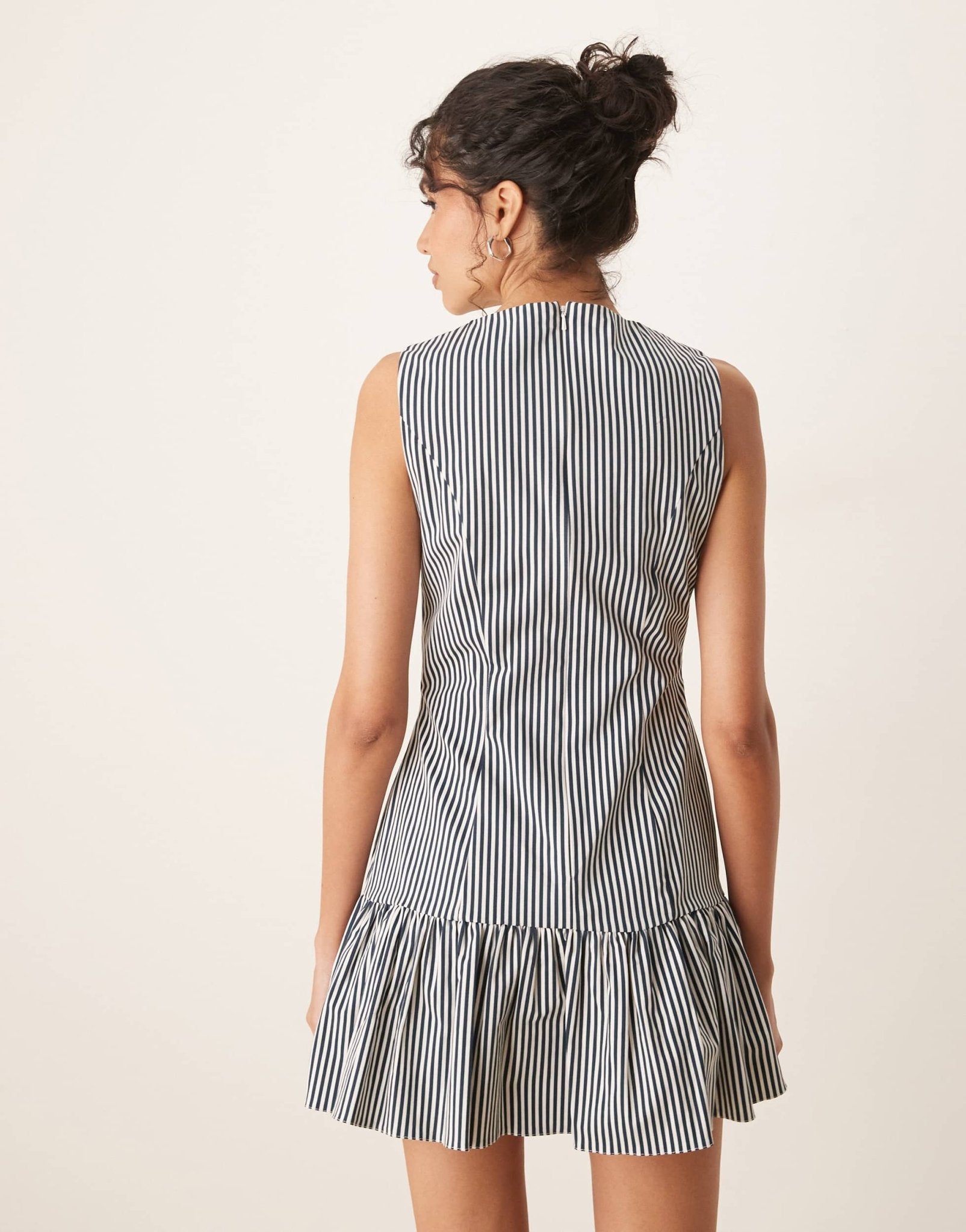 ASOS DESIGN dropped waist shift mini dress in stripe - ASOS Sample Sale