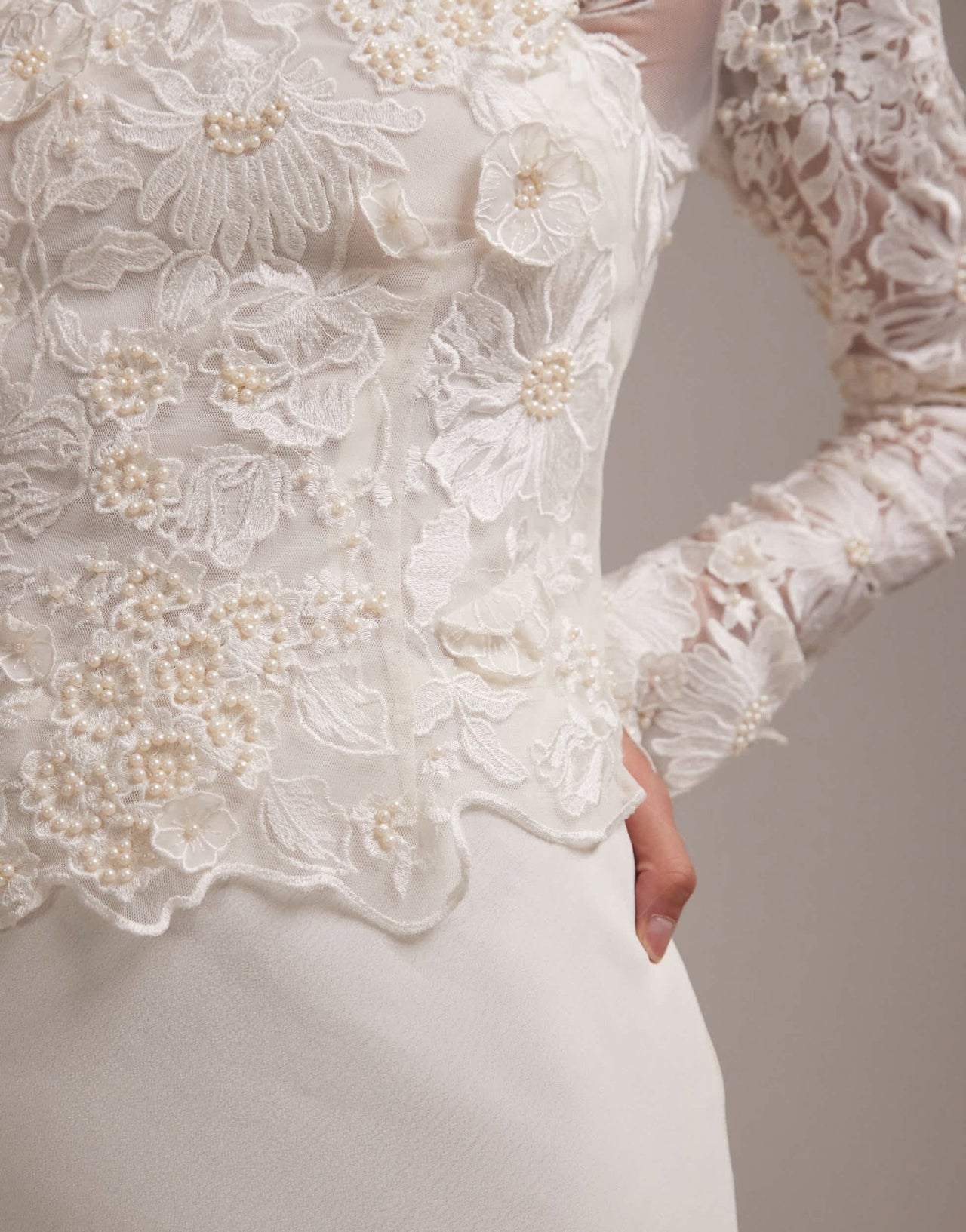ASOS DESIGN embroidered bodice hybrid maxi wedding dress with train - ASOS Sample Sale